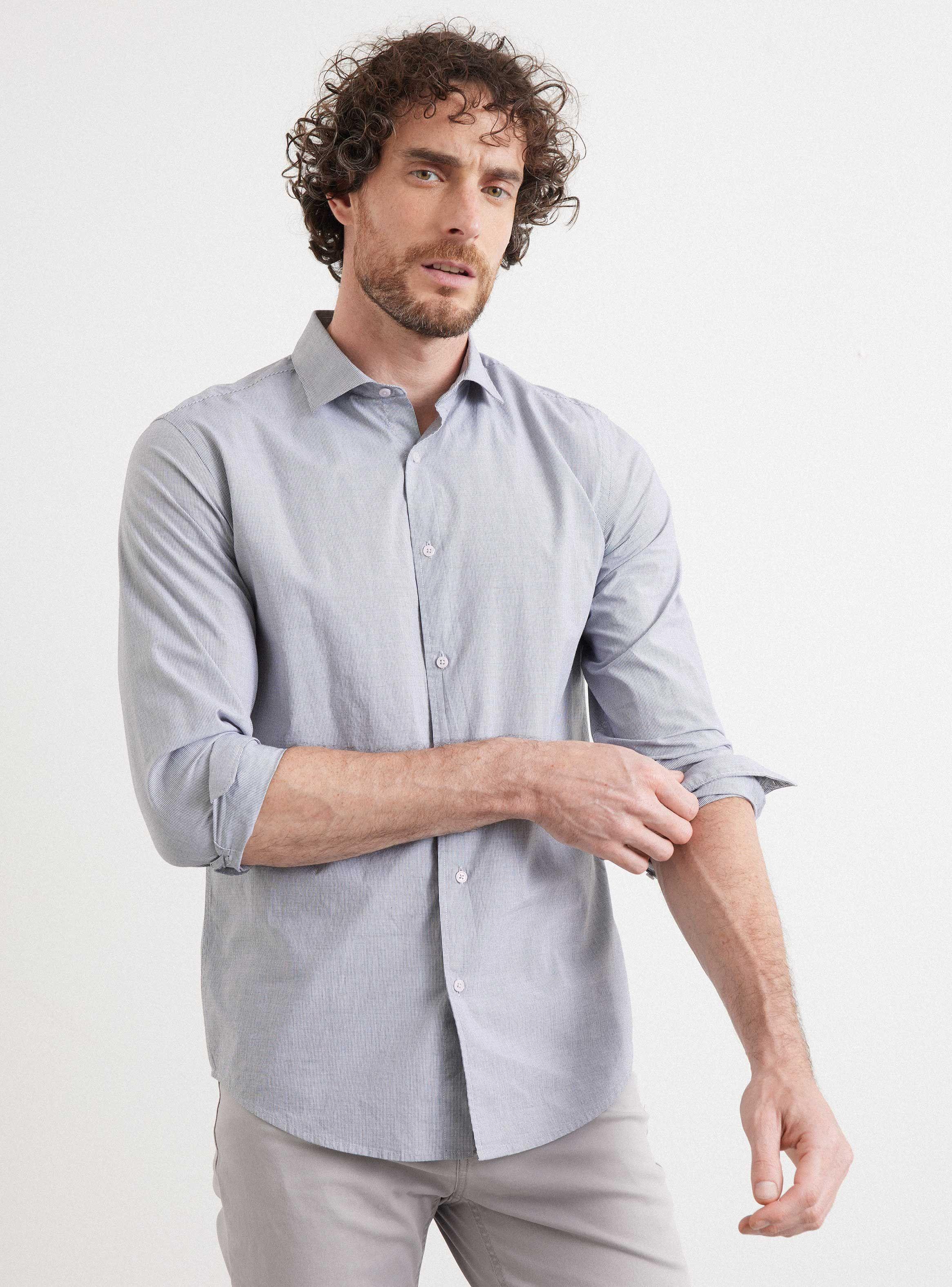 Camisa ML Bssic Slim-0