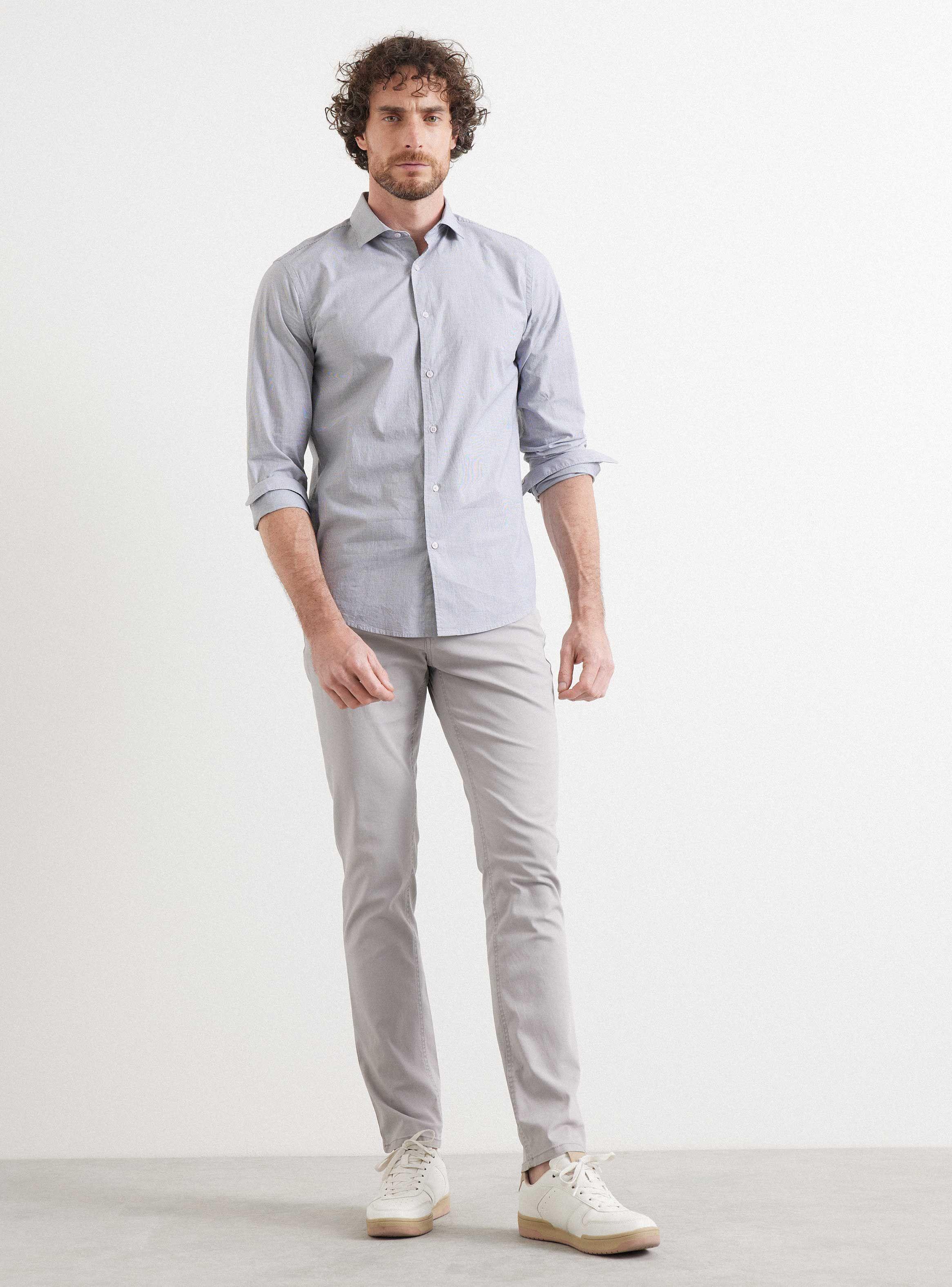 Camisa ML Bssic Slim-4