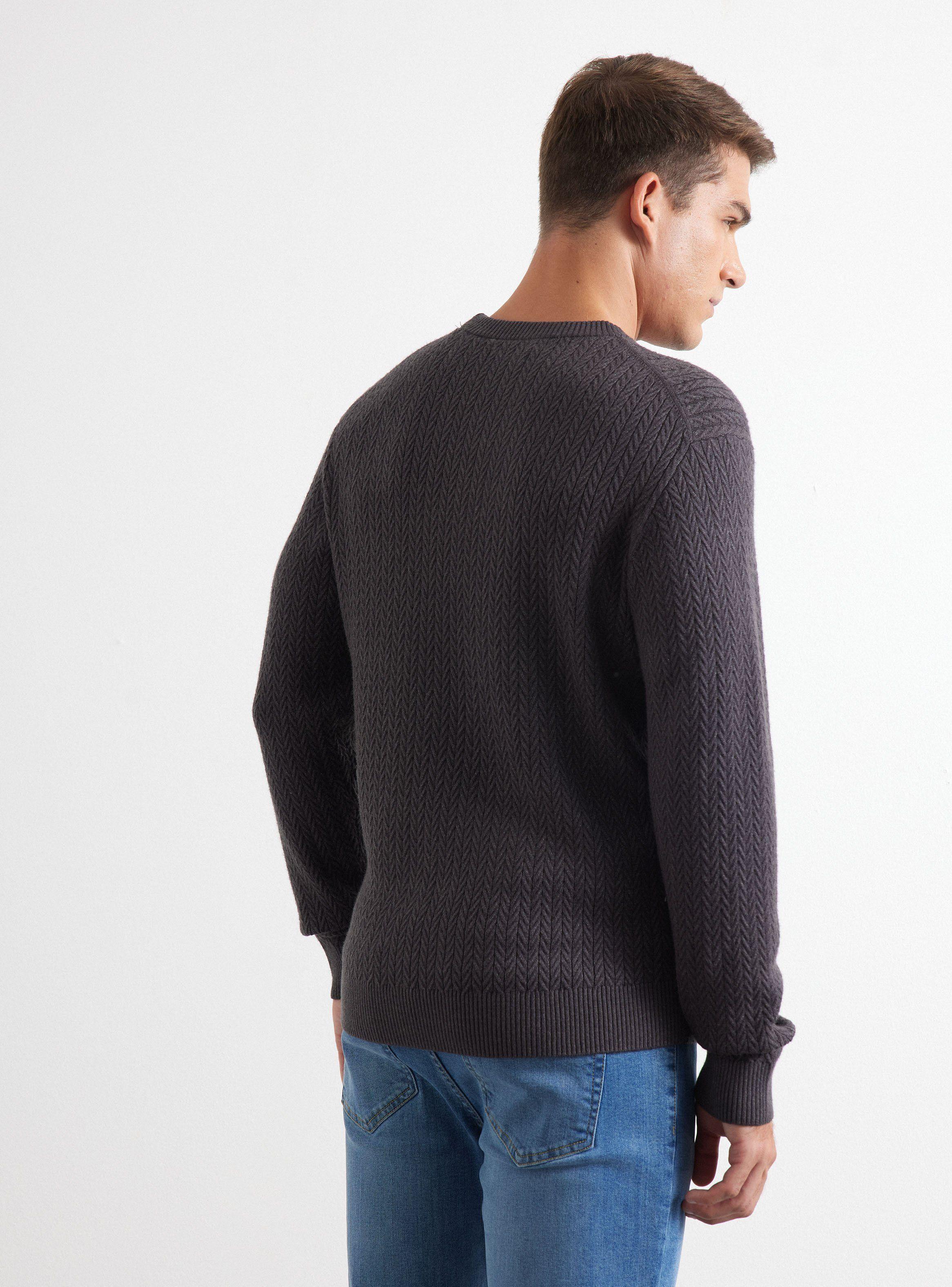 Sweater Diseño Detalle Trenzas Textura-1