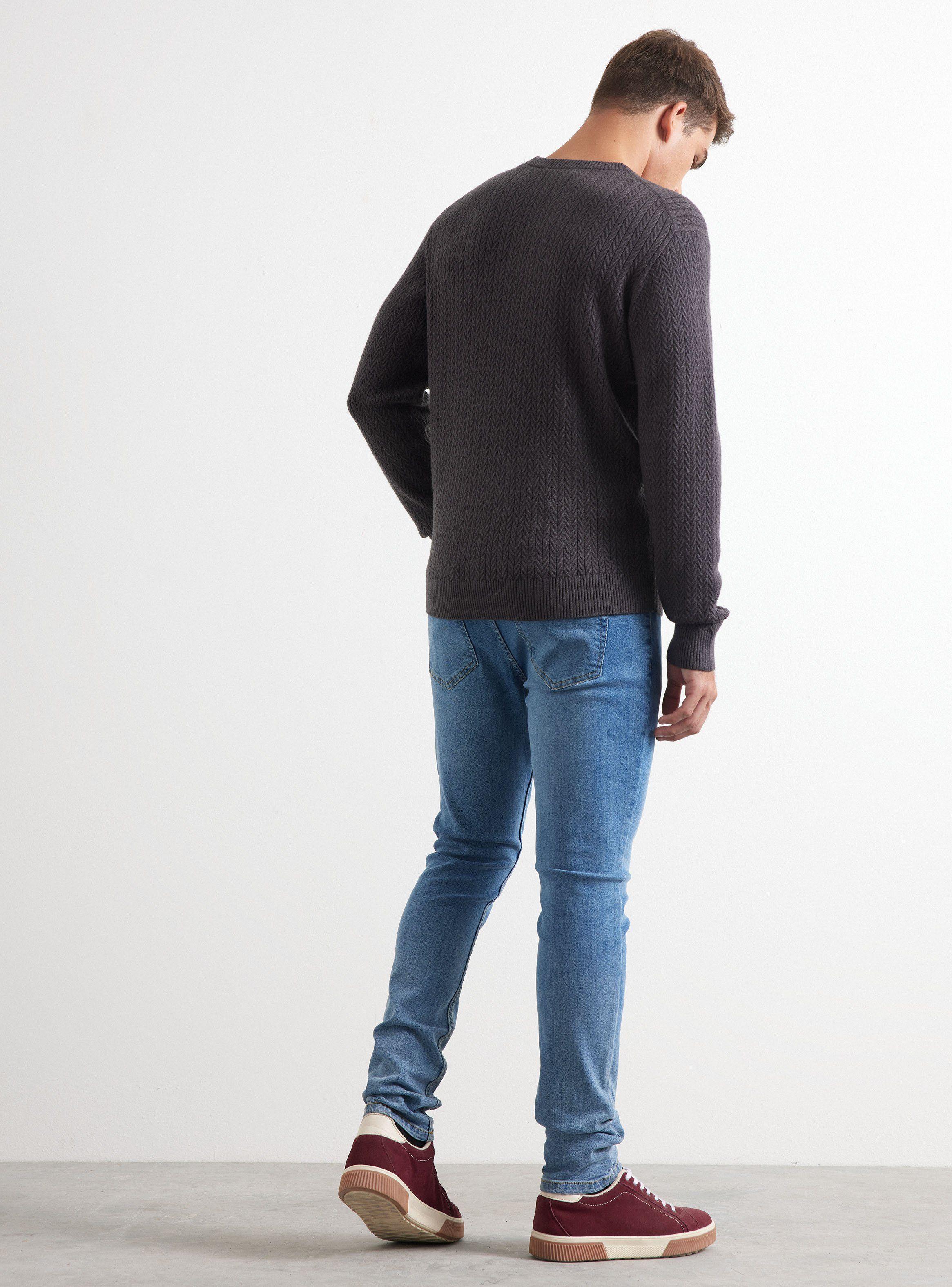 Sweater Diseño Detalle Trenzas Textura-5