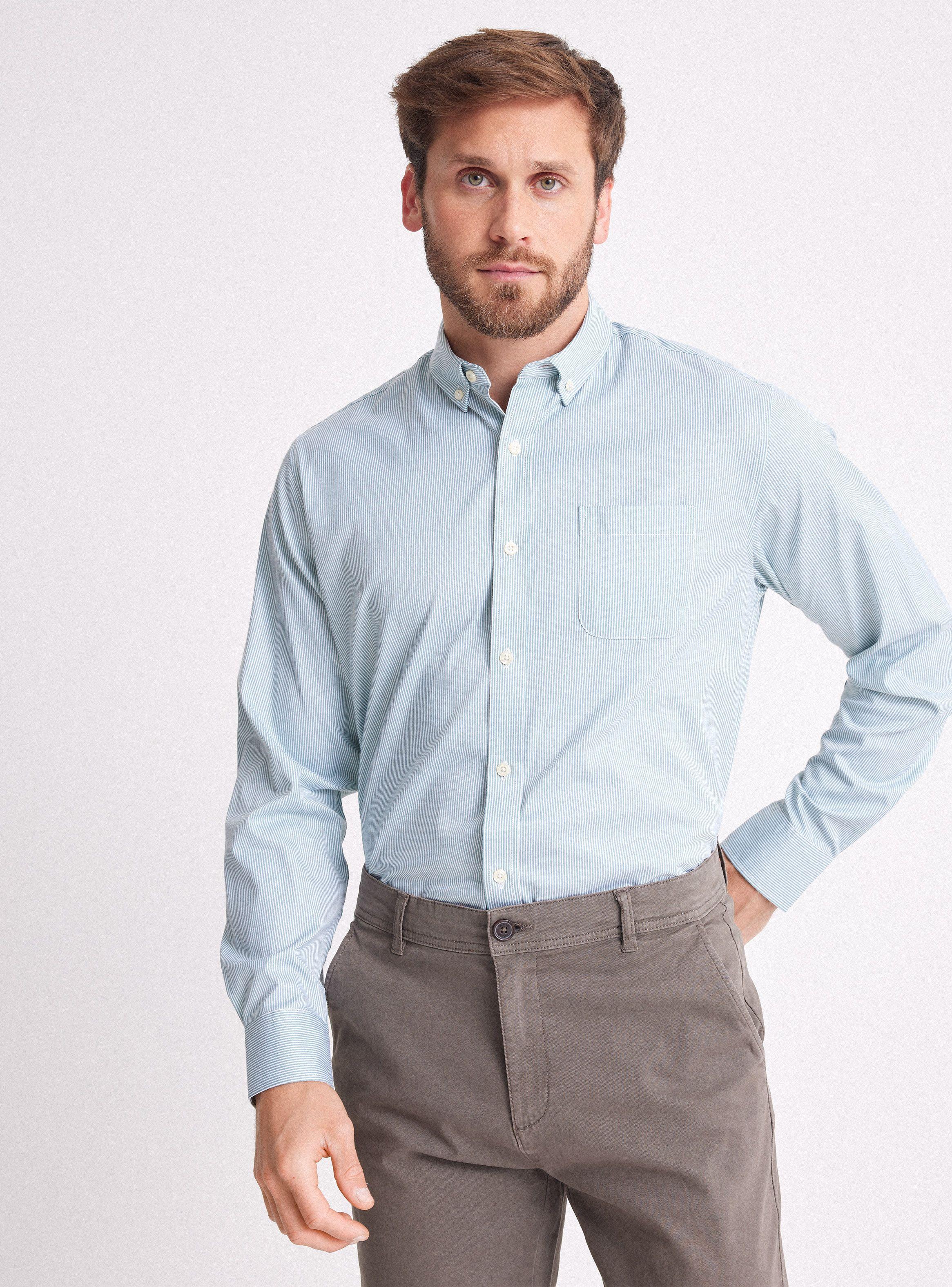 Camisa de Vestir Rayas Regular Fit-0