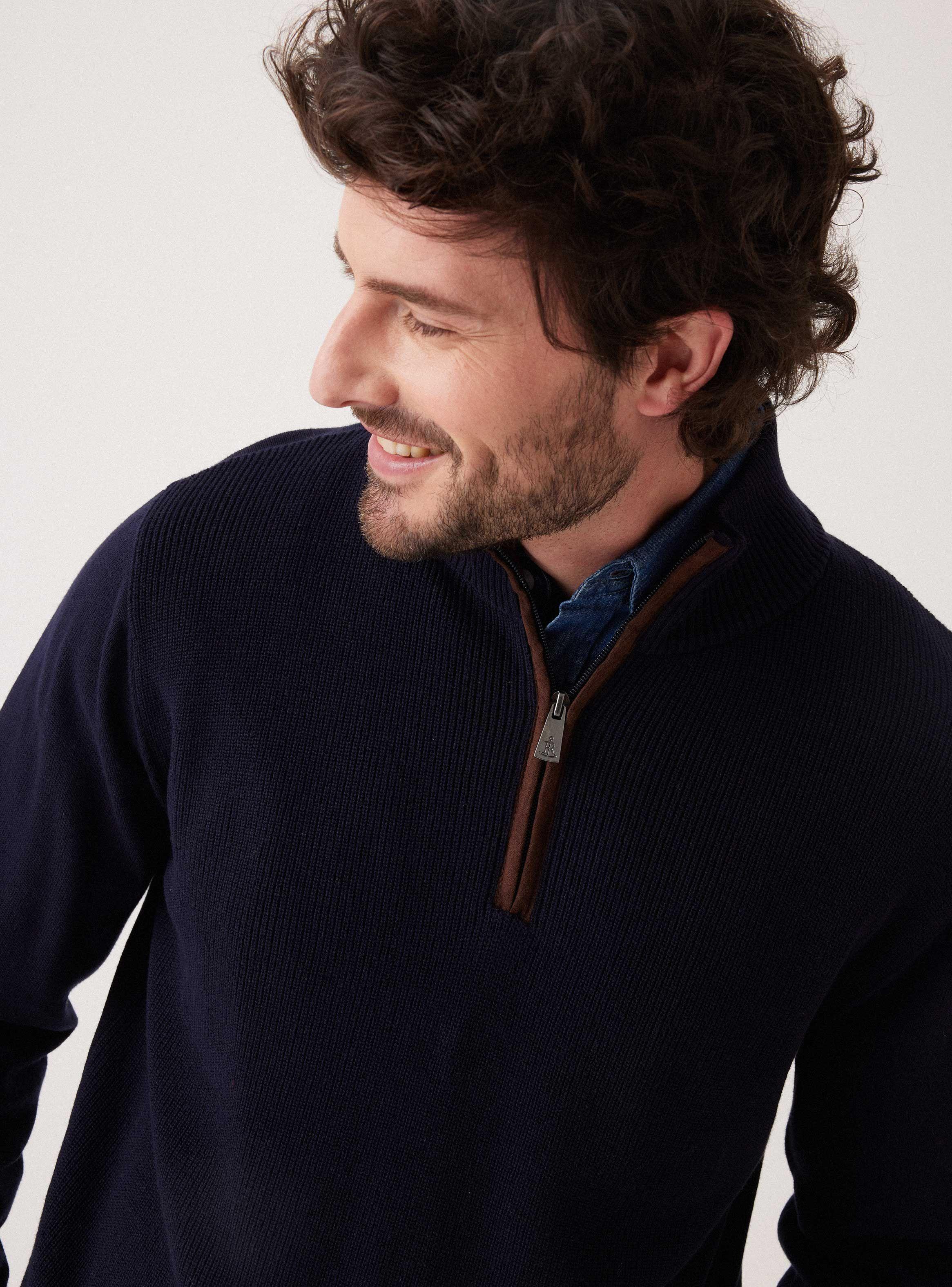 Sweater Basic Cierre Medio-2