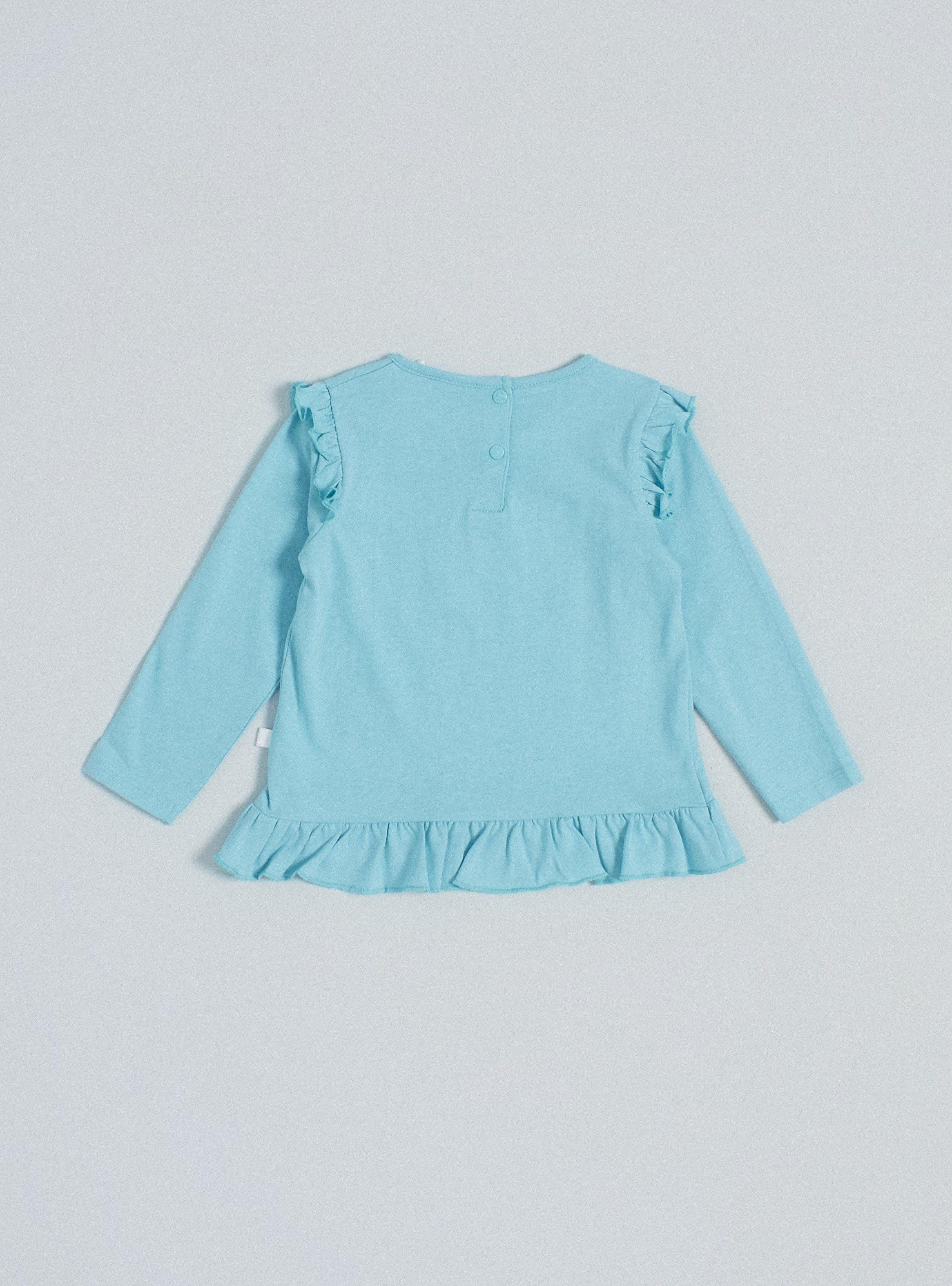 Polera Estampado Frontal con Vuelos 1-1