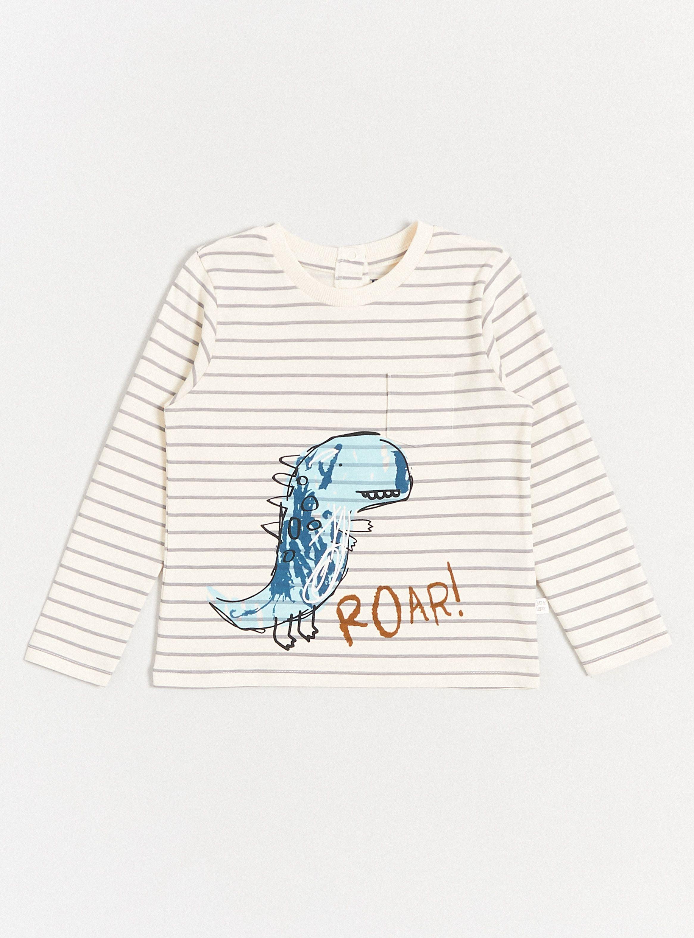 Polera Bolsillo Frontal y Estampado-0