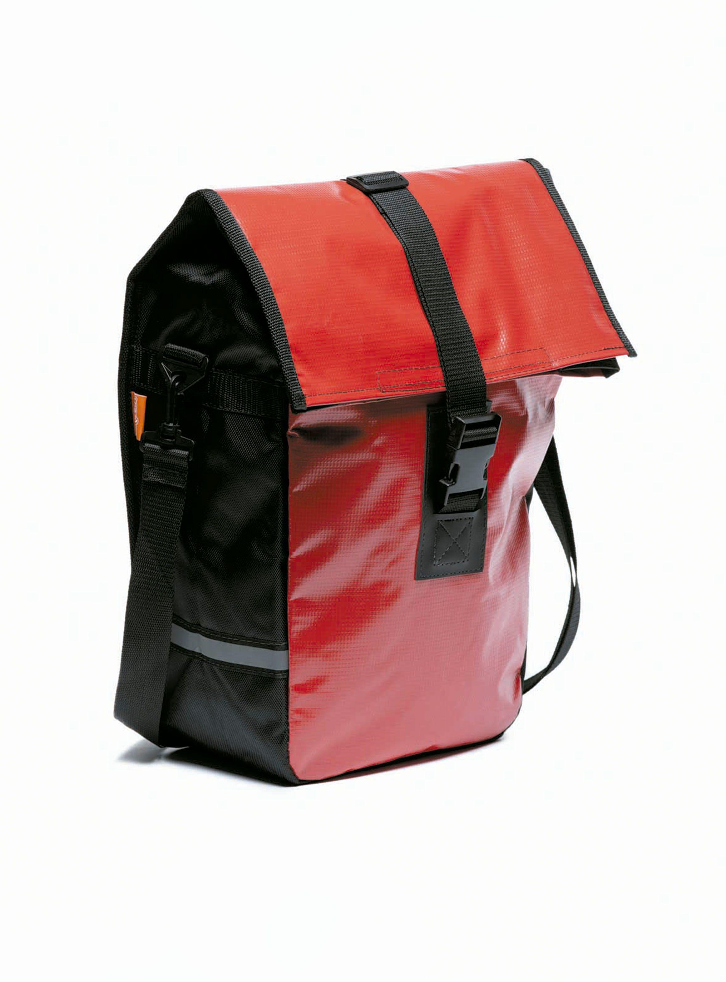 Alforja Doble Impermeable Rojo-2