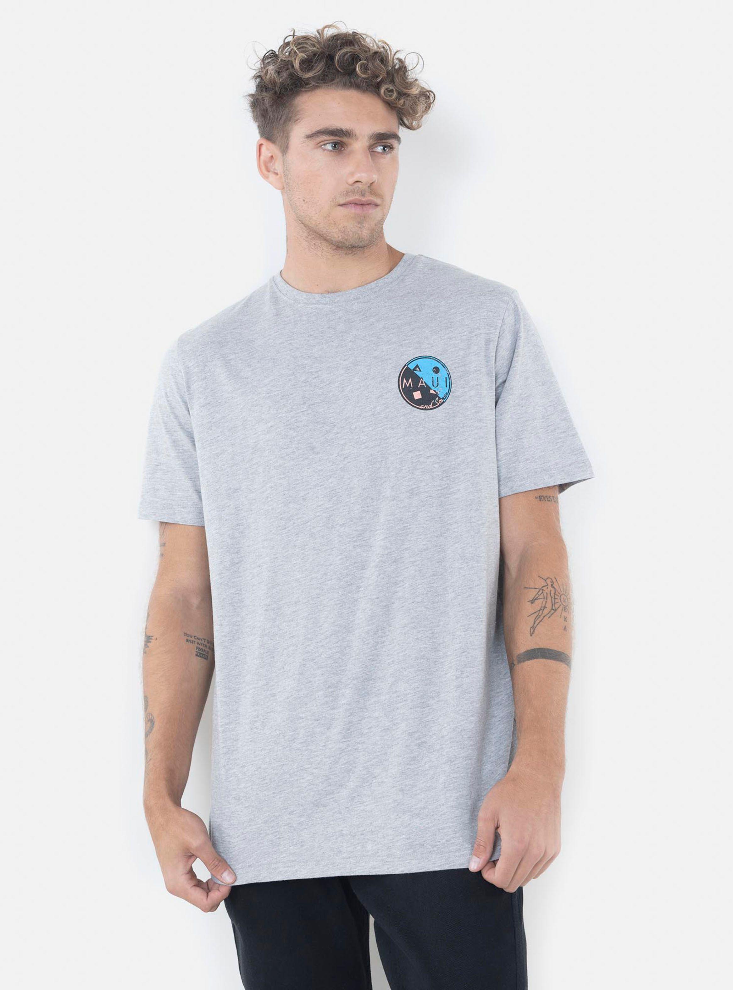 Polera Manga Corta Gris Hombre-0