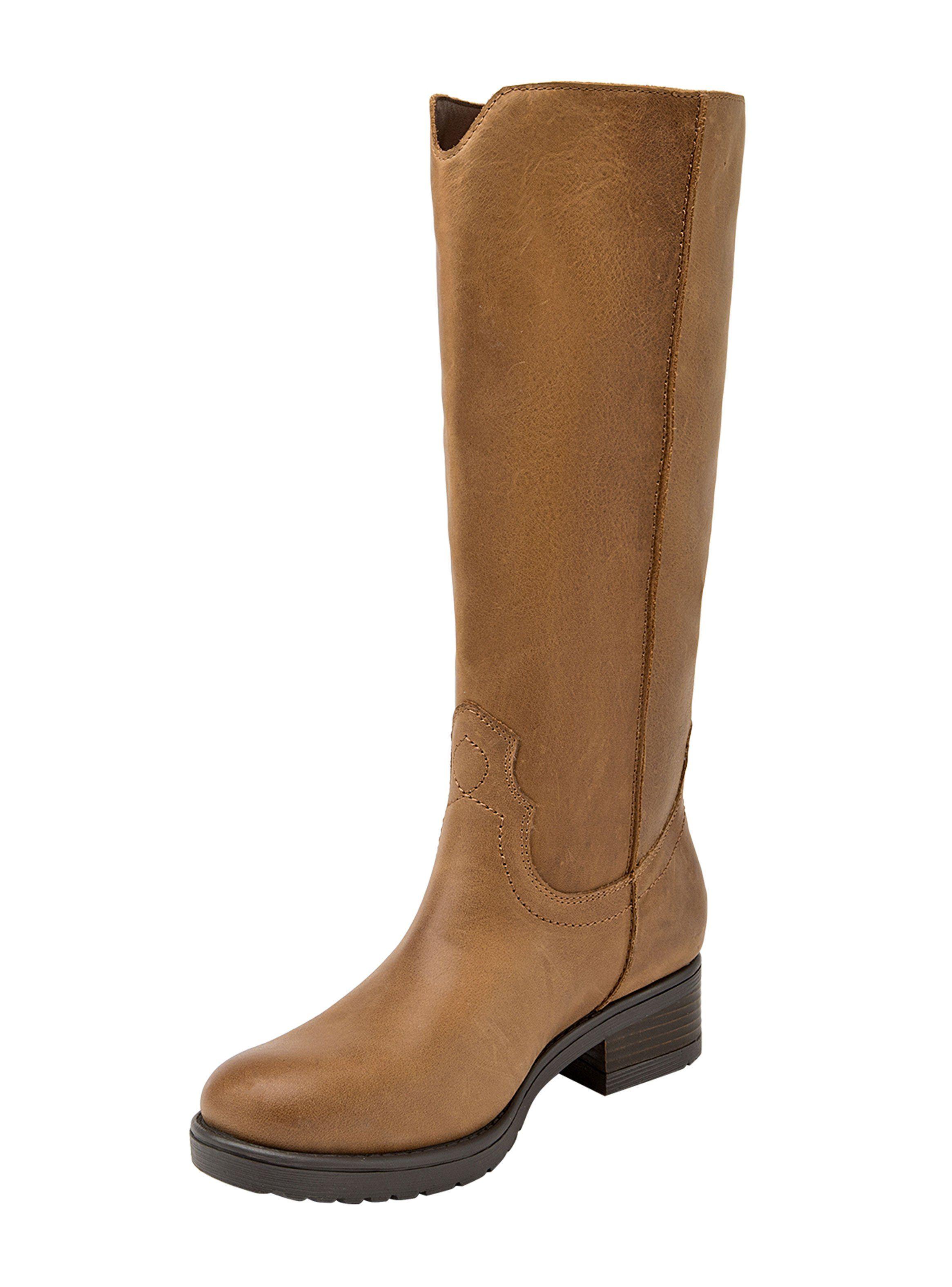 Bota Cj049 Cuero Mujer-2