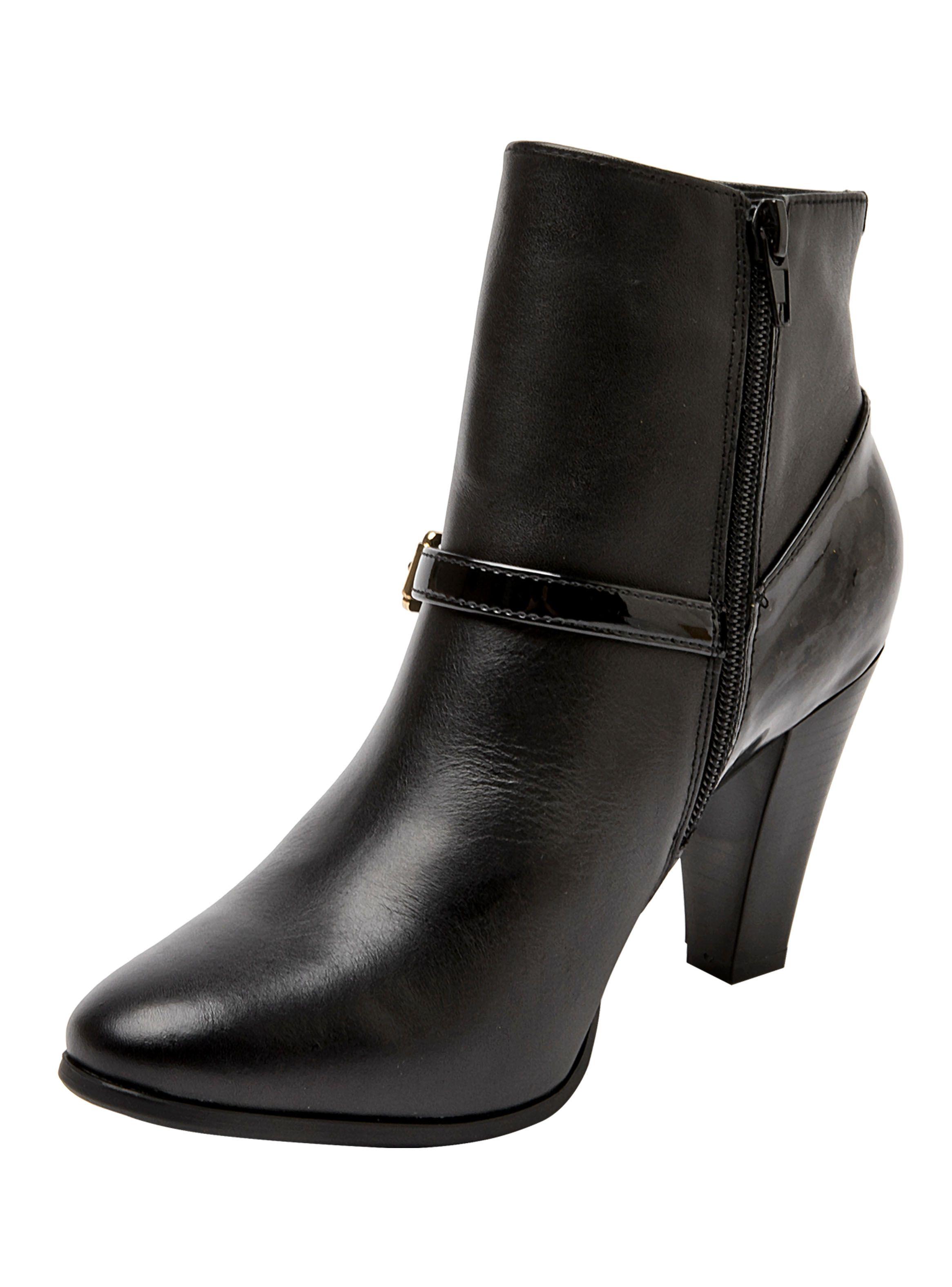 Botín Cj002 Cuero Mujer-2