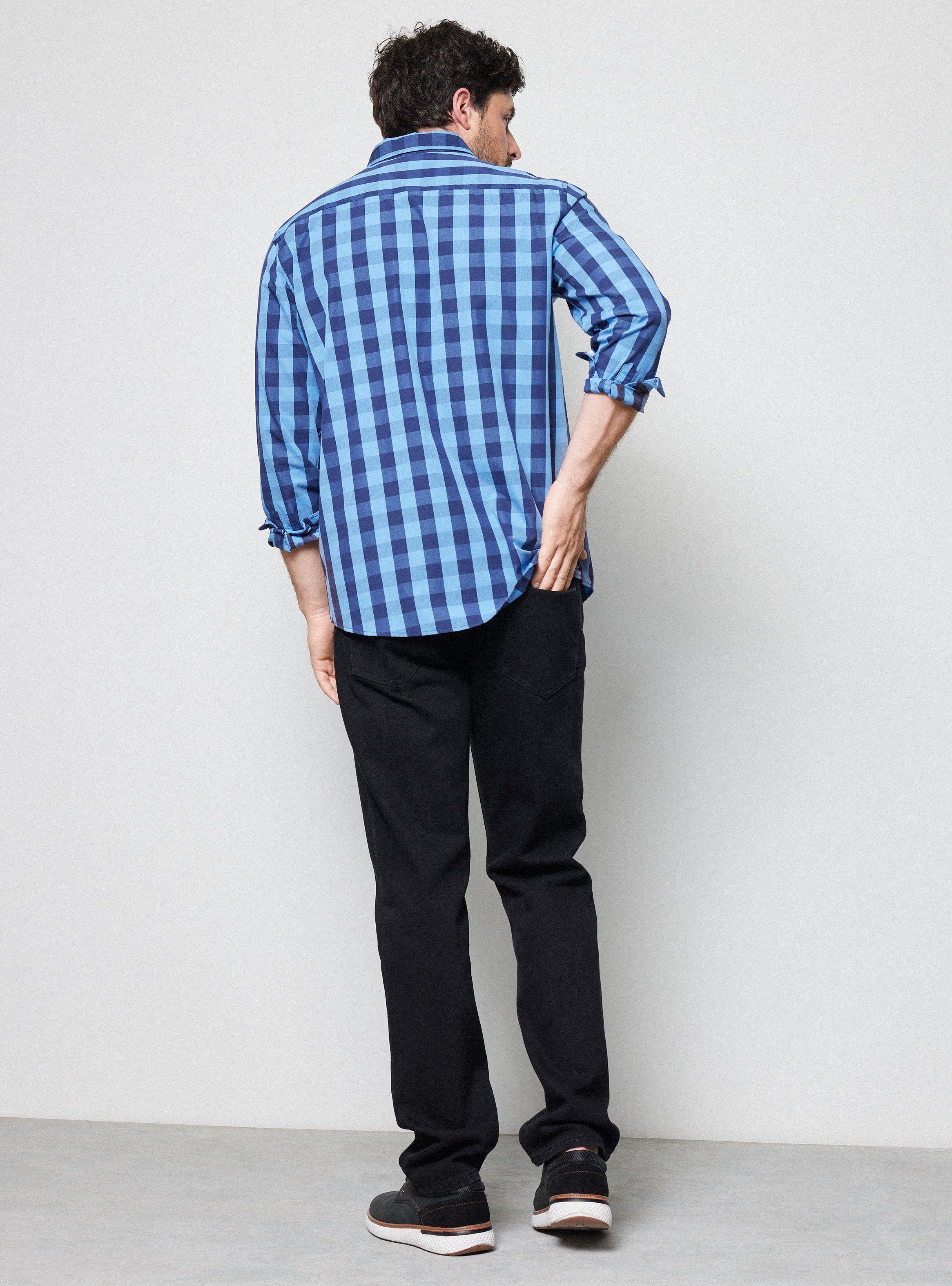 Camisa ML Cuadros Grandes Regular Fit-5