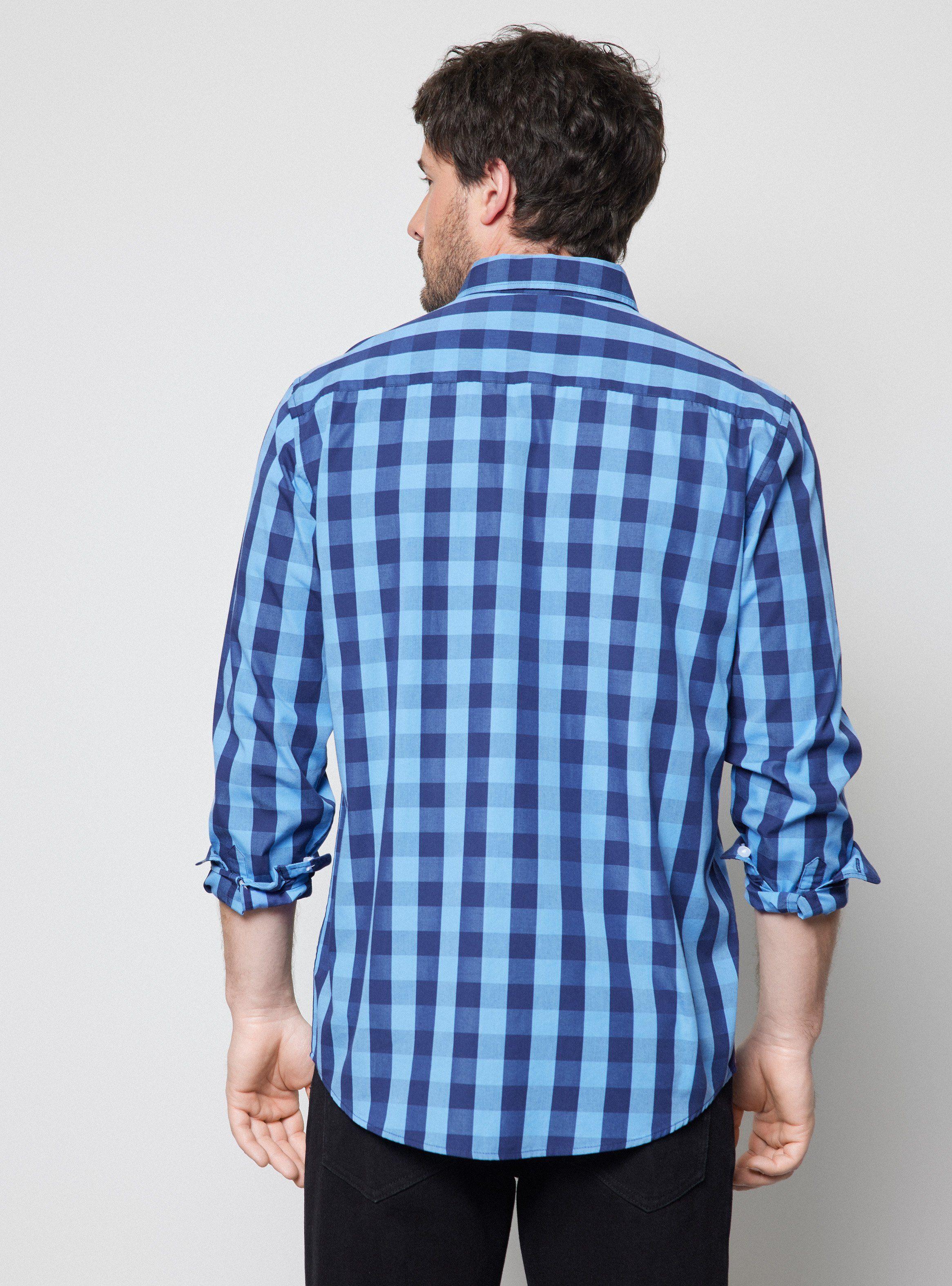 Camisa ML Cuadros Grandes Regular Fit-1