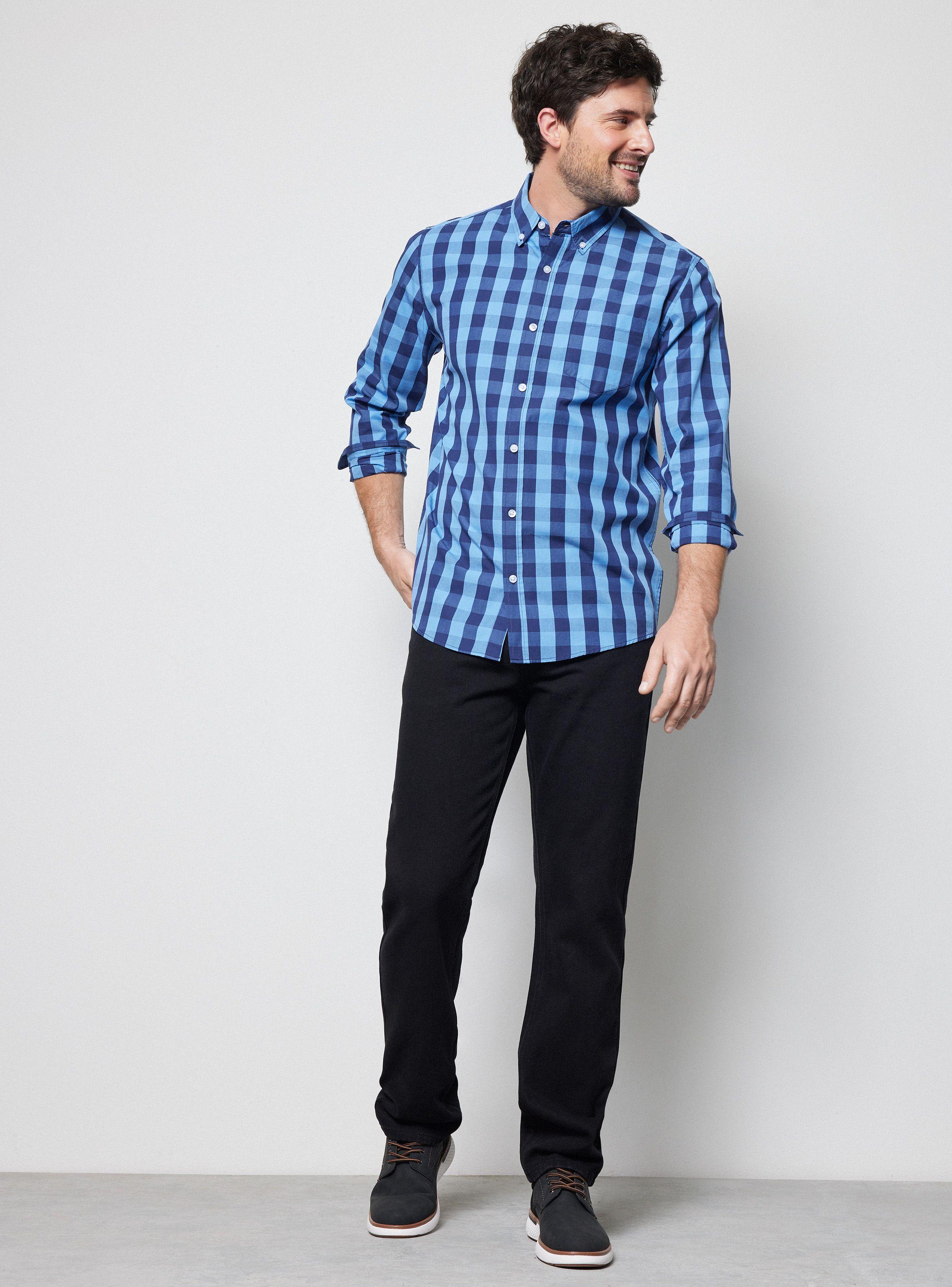 Camisa ML Cuadros Grandes Regular Fit-4