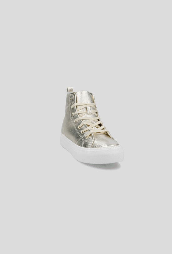 Zapatilla Urbana Look Metalizado con Caña  Mujer-4