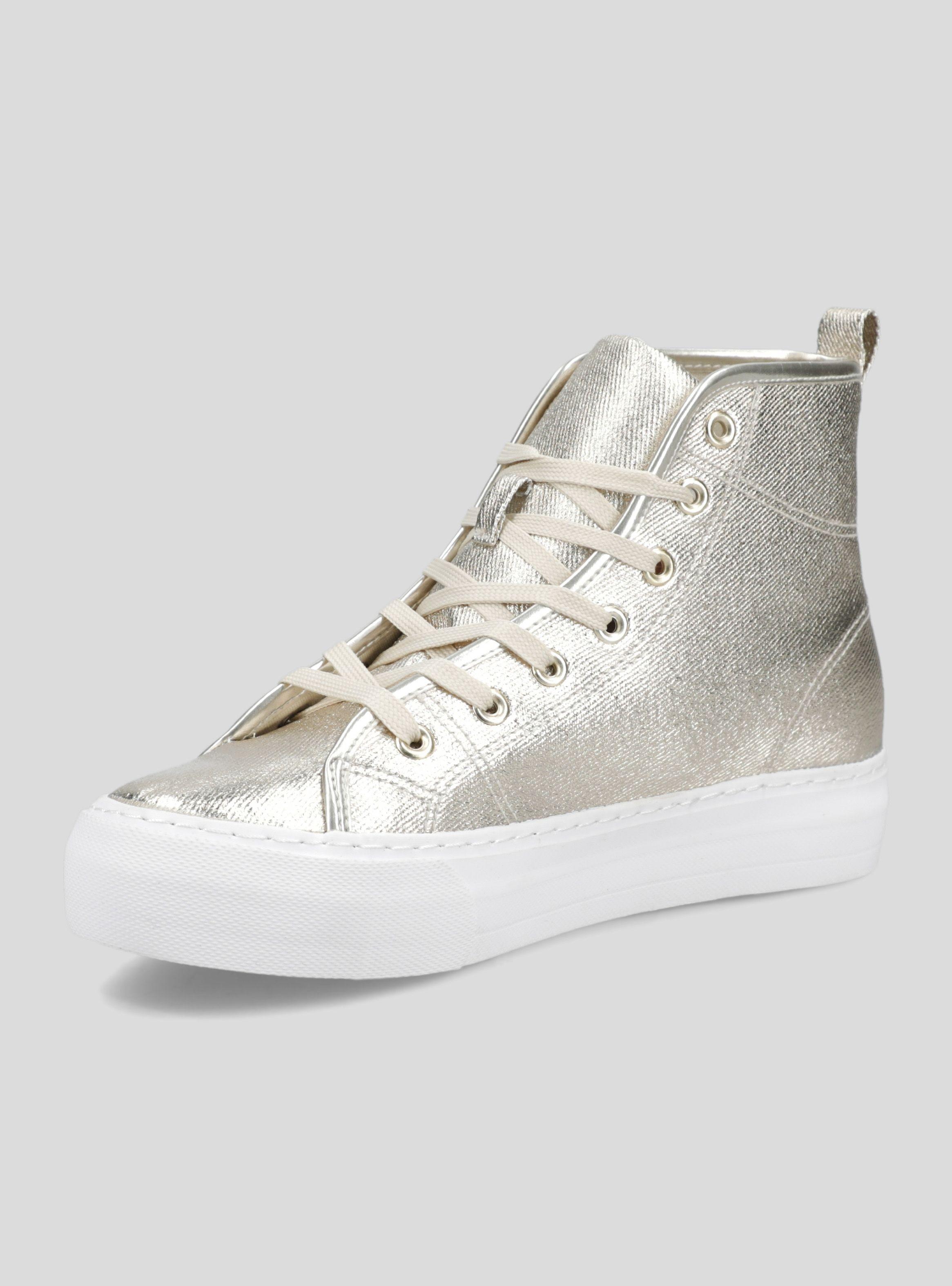 Zapatilla Urbana Look Metalizado con Caña  Mujer-2