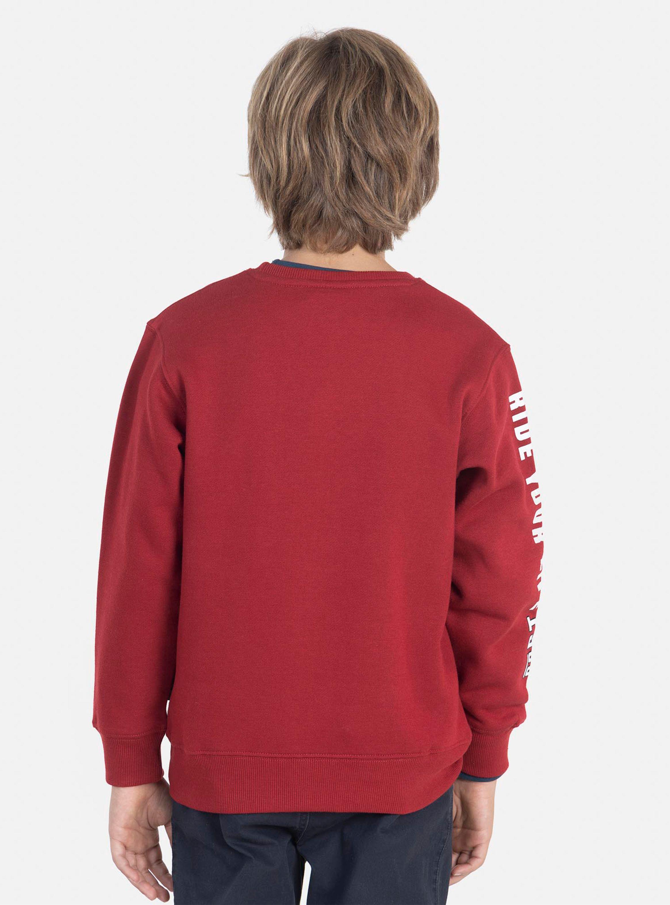 Polerón Cuello Redondo Manga Larga Niño Rojo-1