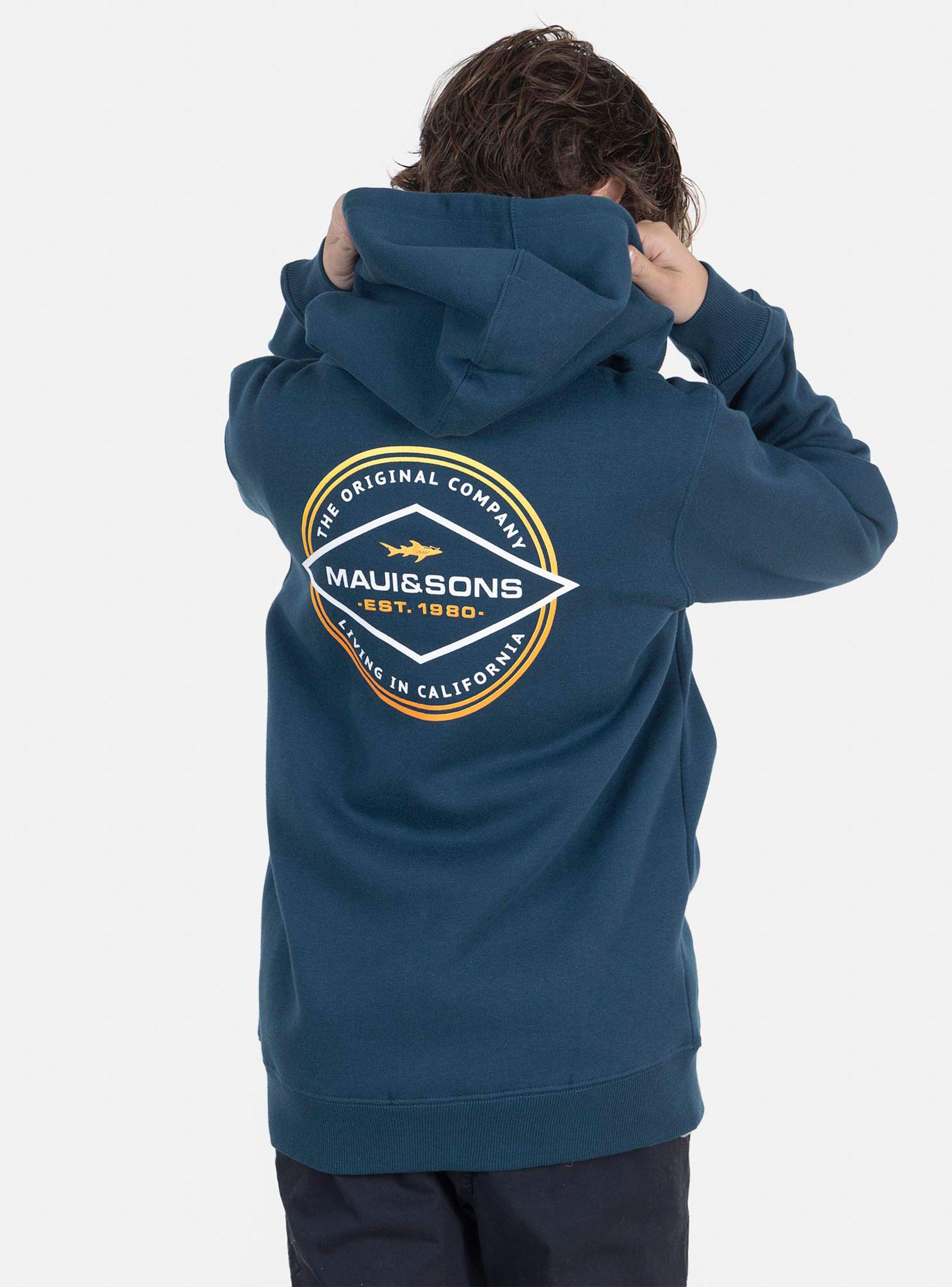 Polerón con Cierre Azul Oscuro-1