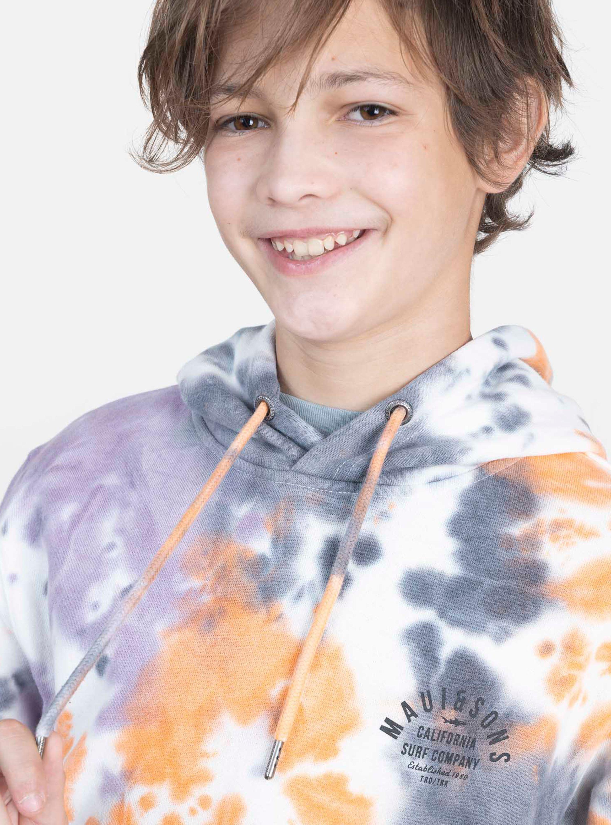 Polerón Manga Larga con Cierre Niño Diseño Tie Dye-2