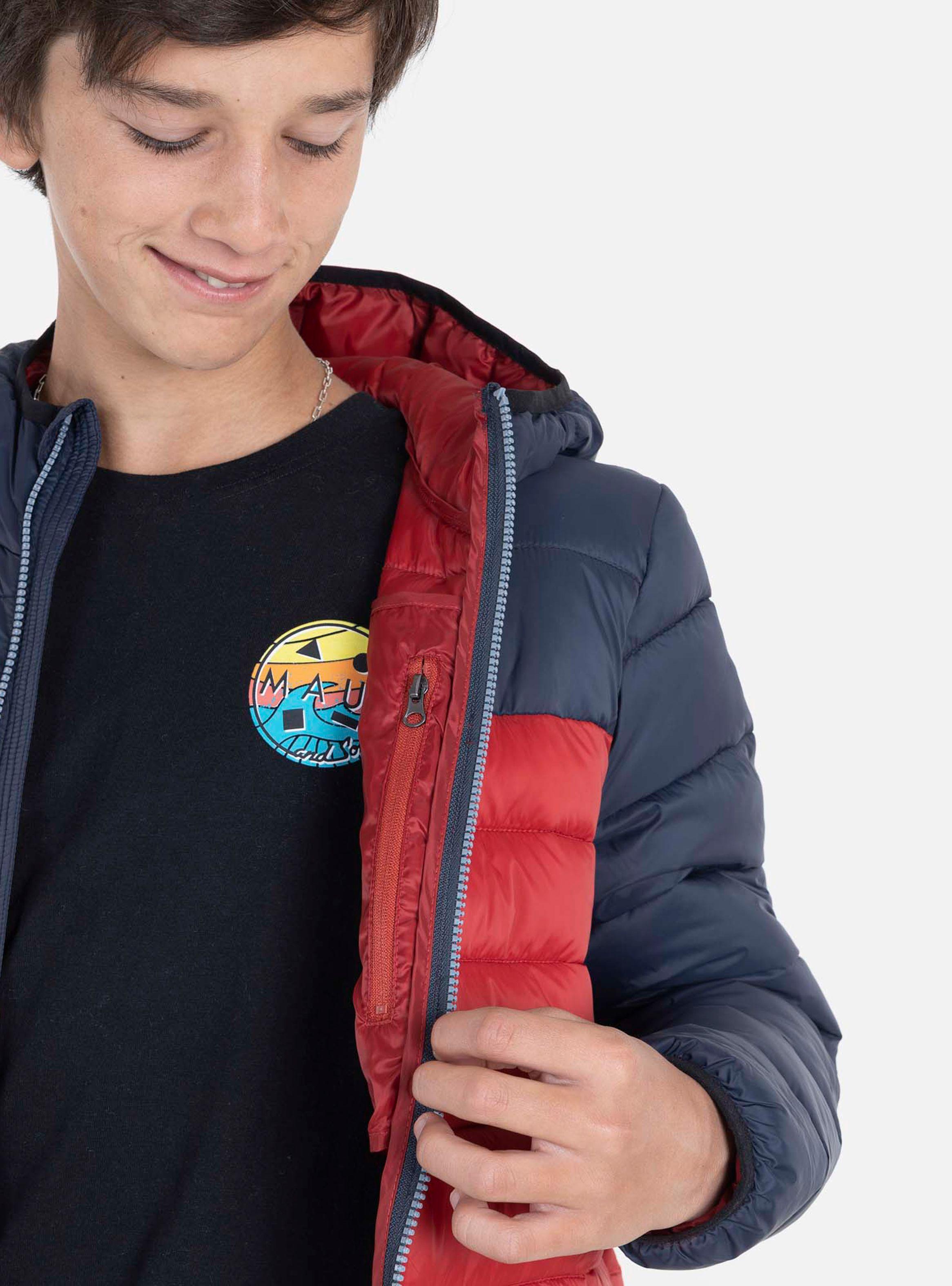 Parka con Capucha Bicolor-2