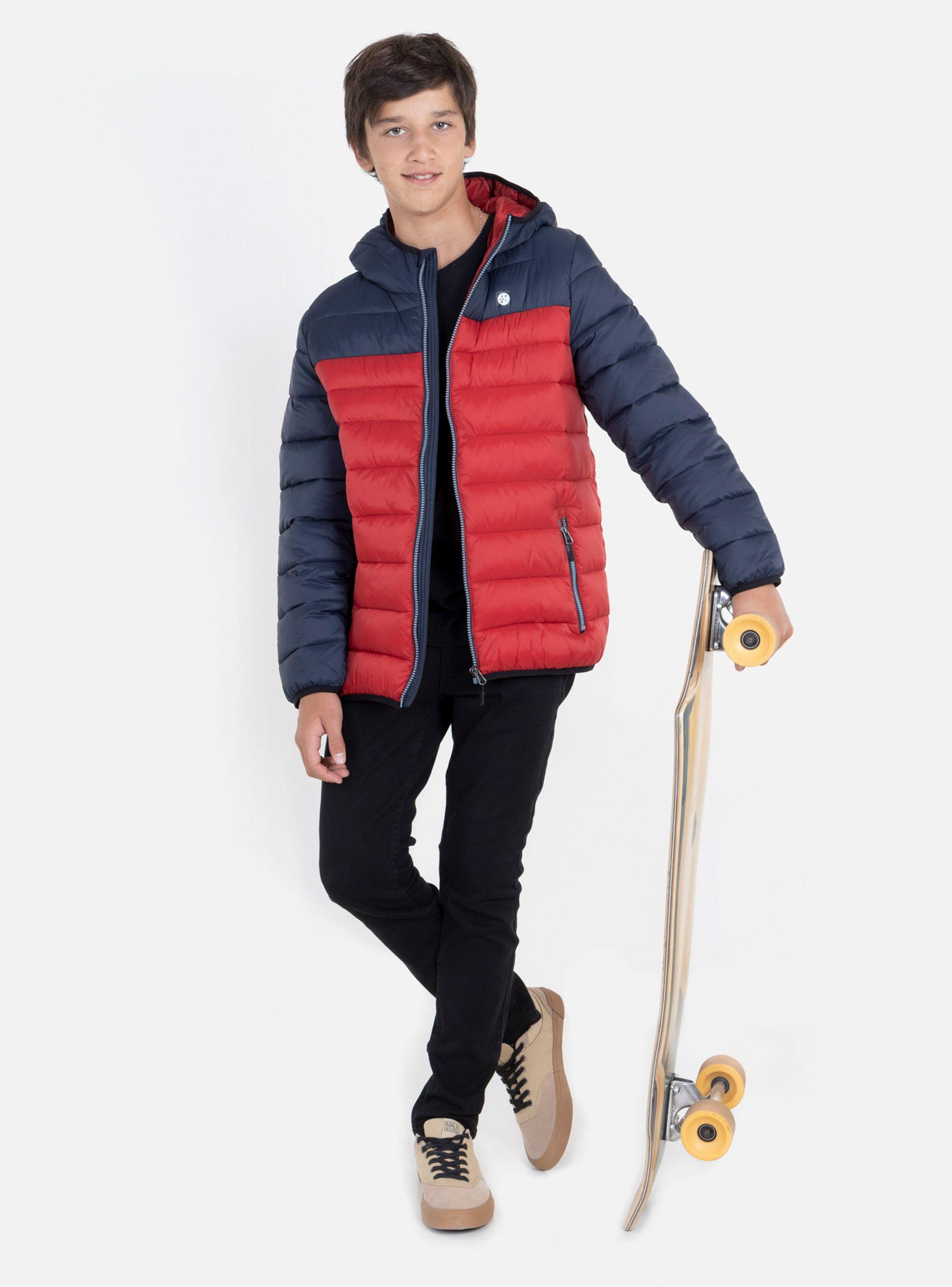 Parka con Capucha Bicolor-3