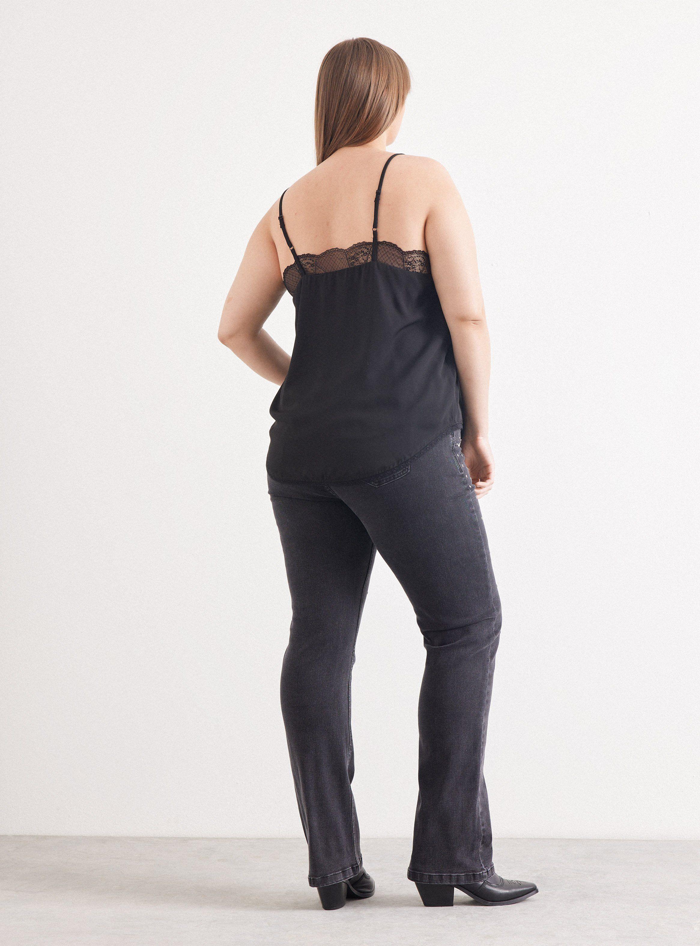 Blusa Lencera con Encaje y Tirantes-5