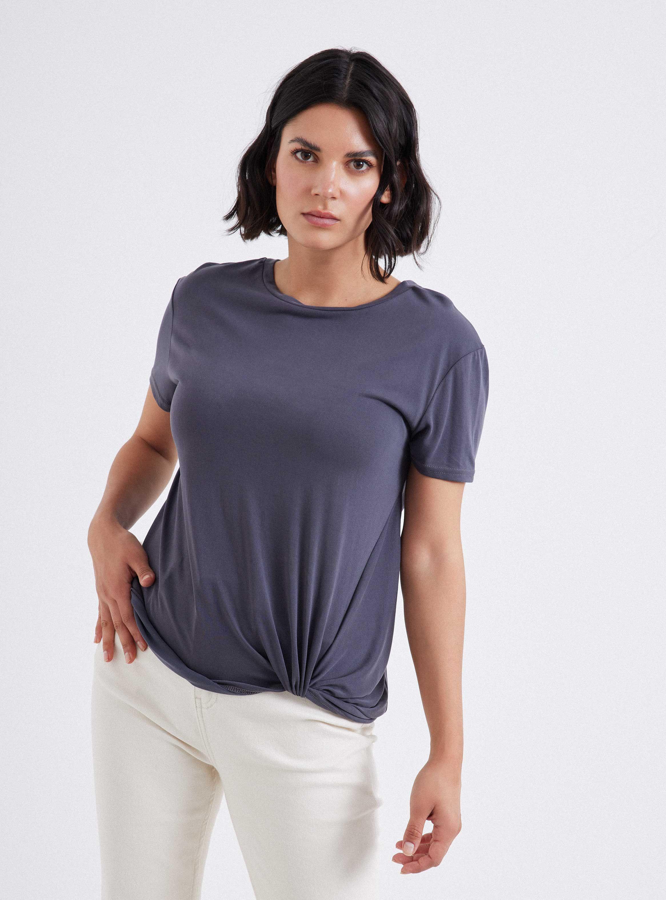 Polera Recogida Con Nudo-0