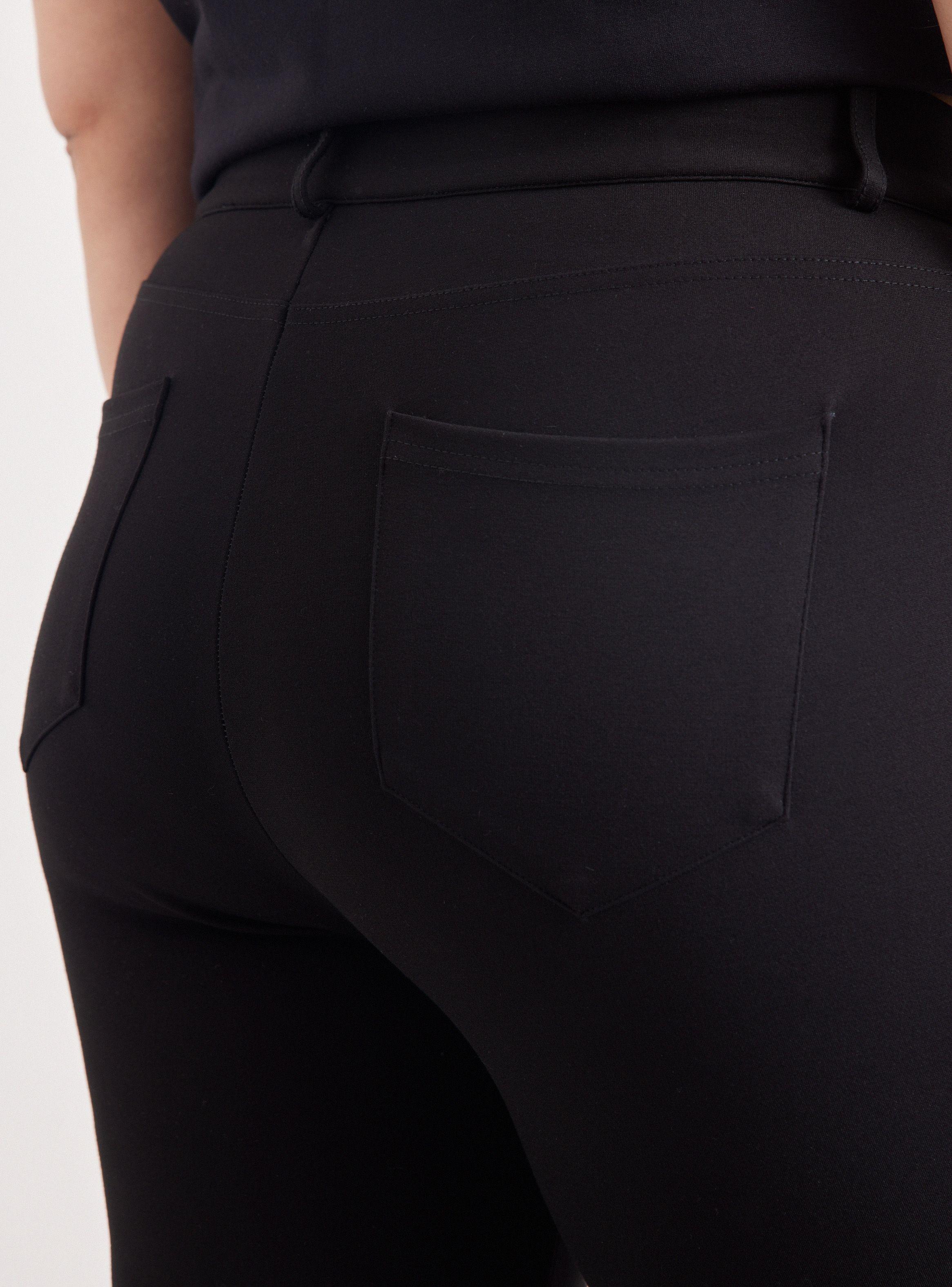 Pantalón Tipo Calza Bolsillos y Cierre Metalizado-3