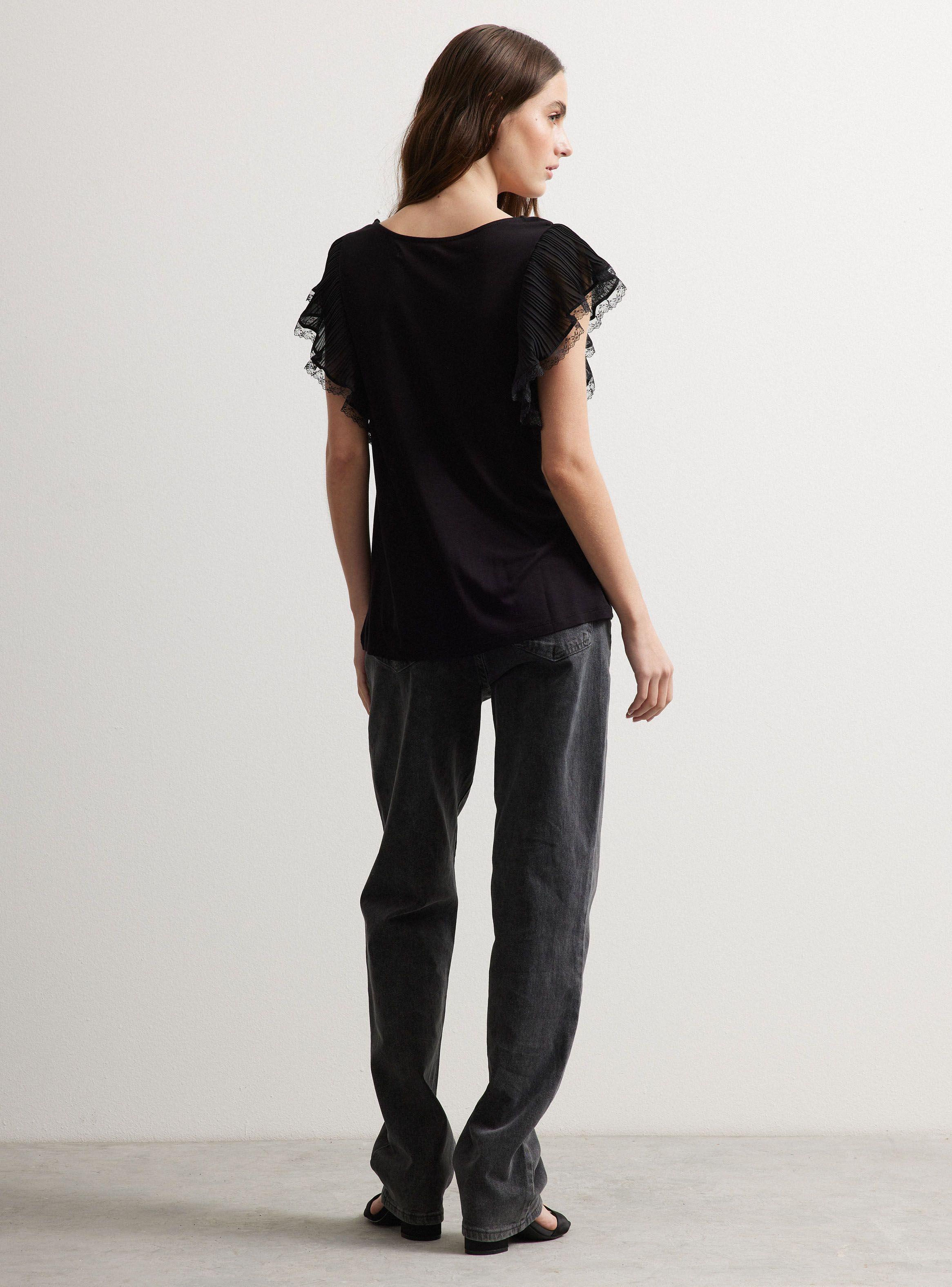 Polera Mangas Corta Con Vuelos-5