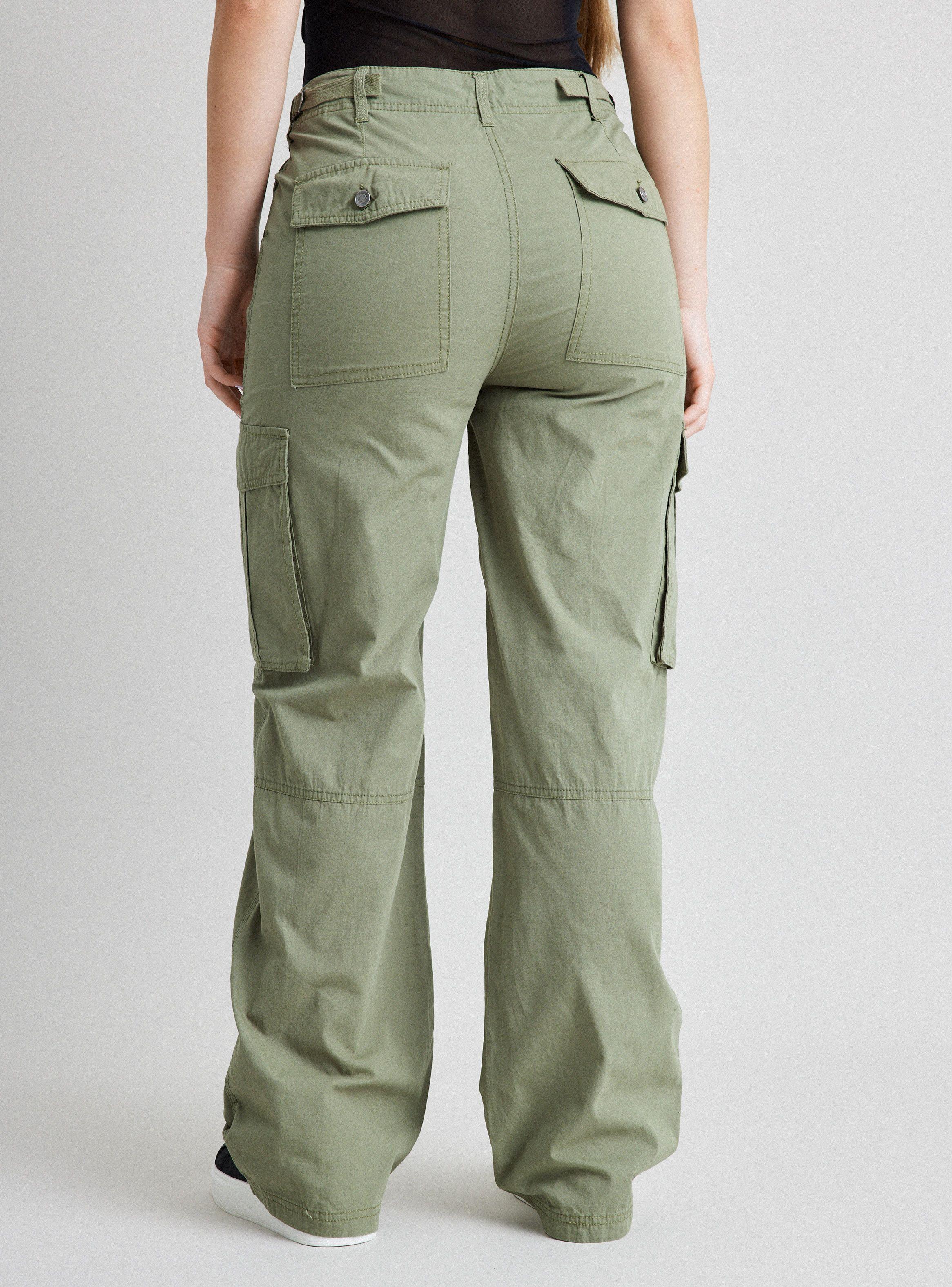 Pantalón Cargo Cintura Ajustable-1