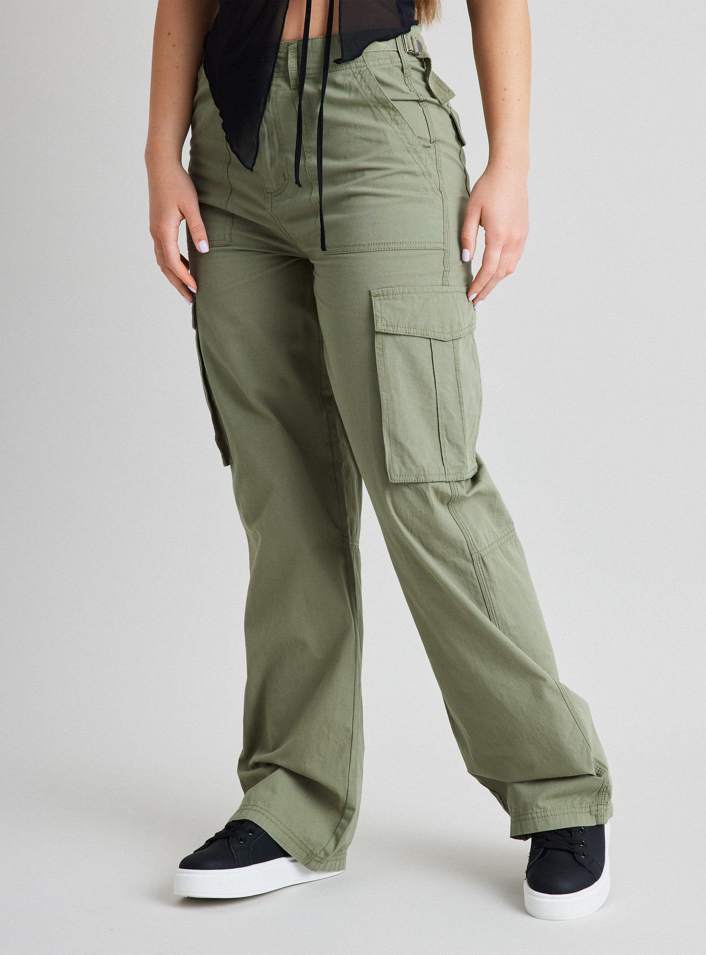 Pantalón Cargo Cintura Ajustable-0