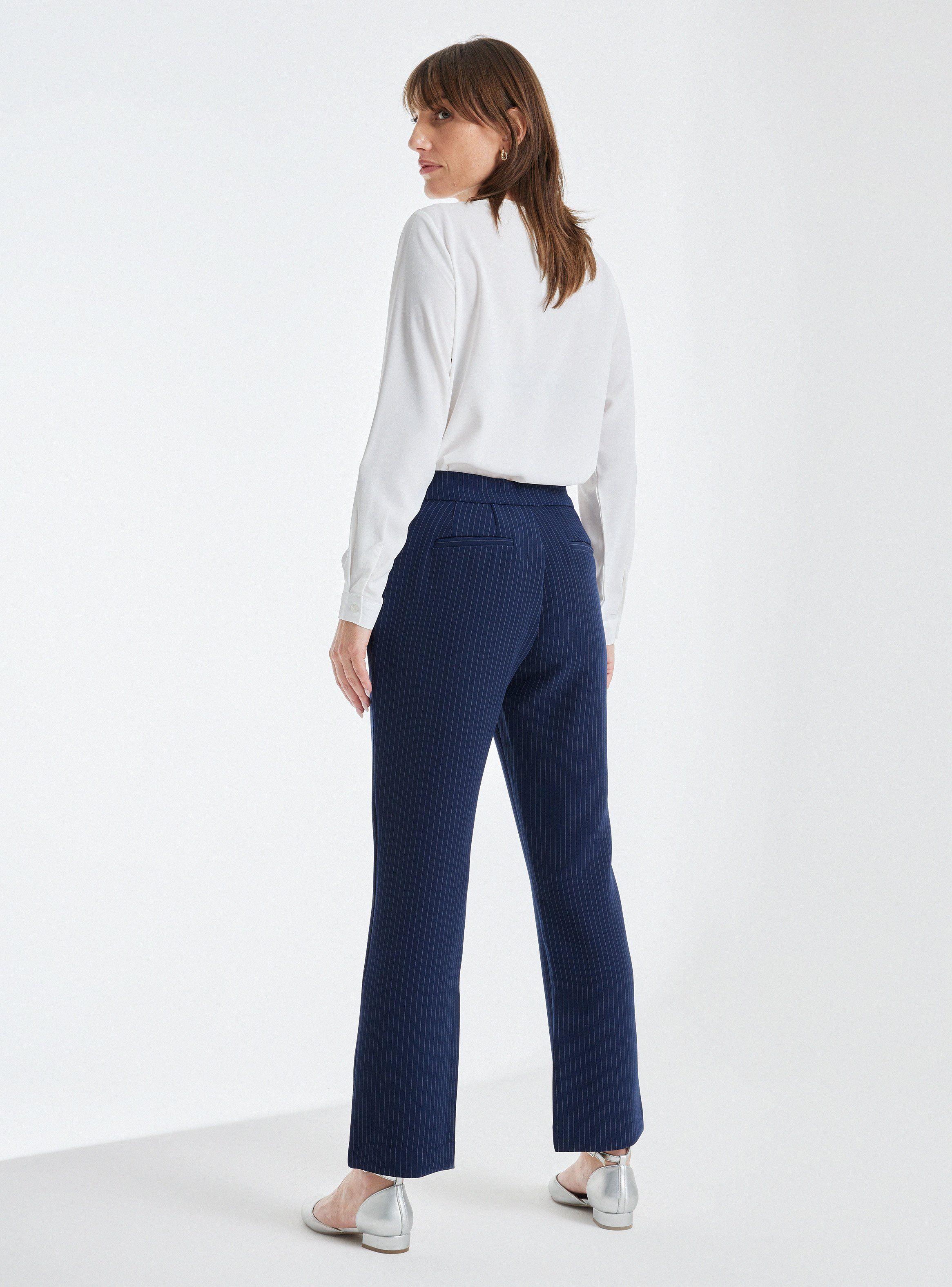Pantalón De Vestir Tiro Medio Rayas Diplomáticas-5