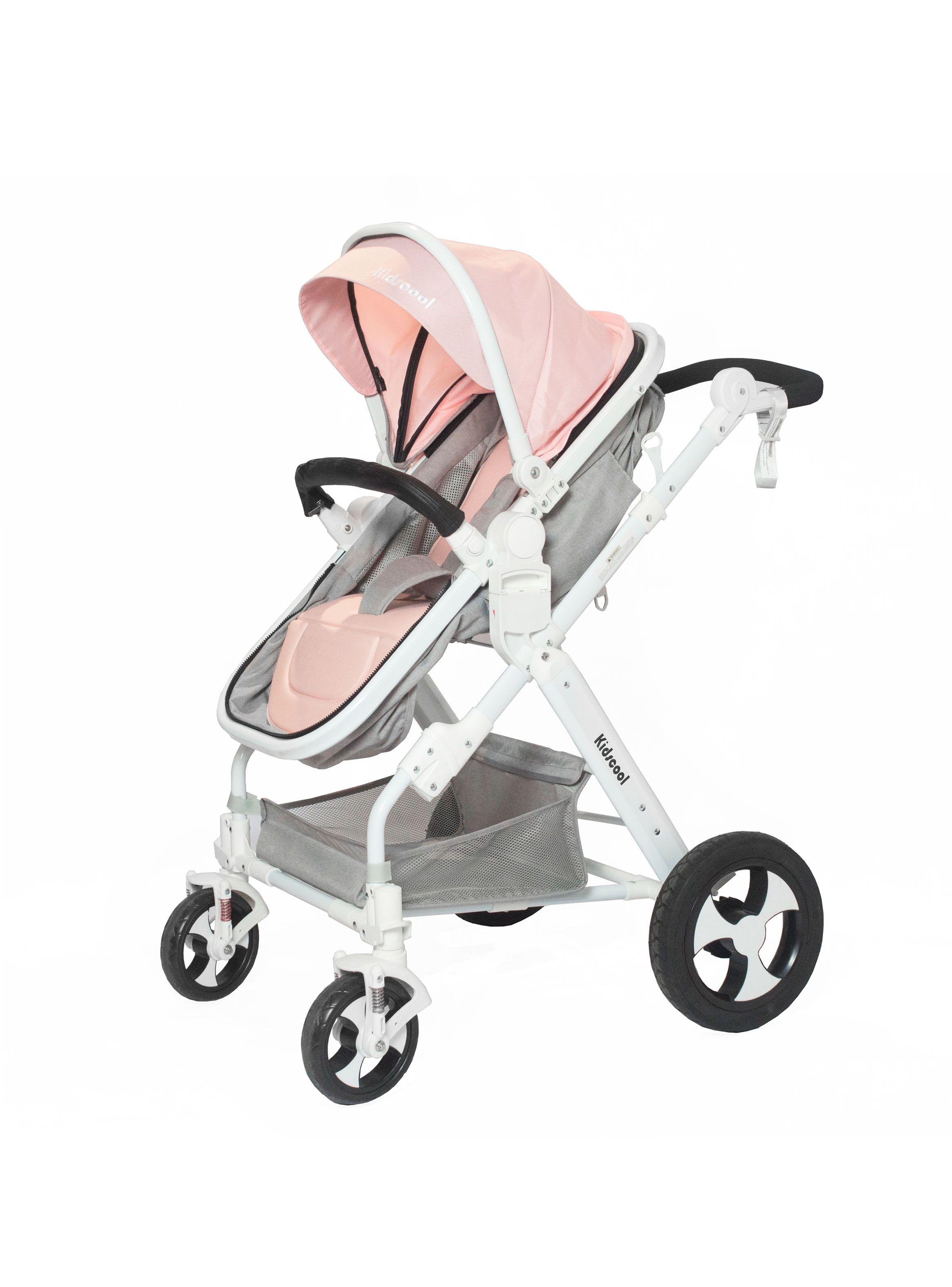 Coche Cuna Plegable Rosa-0