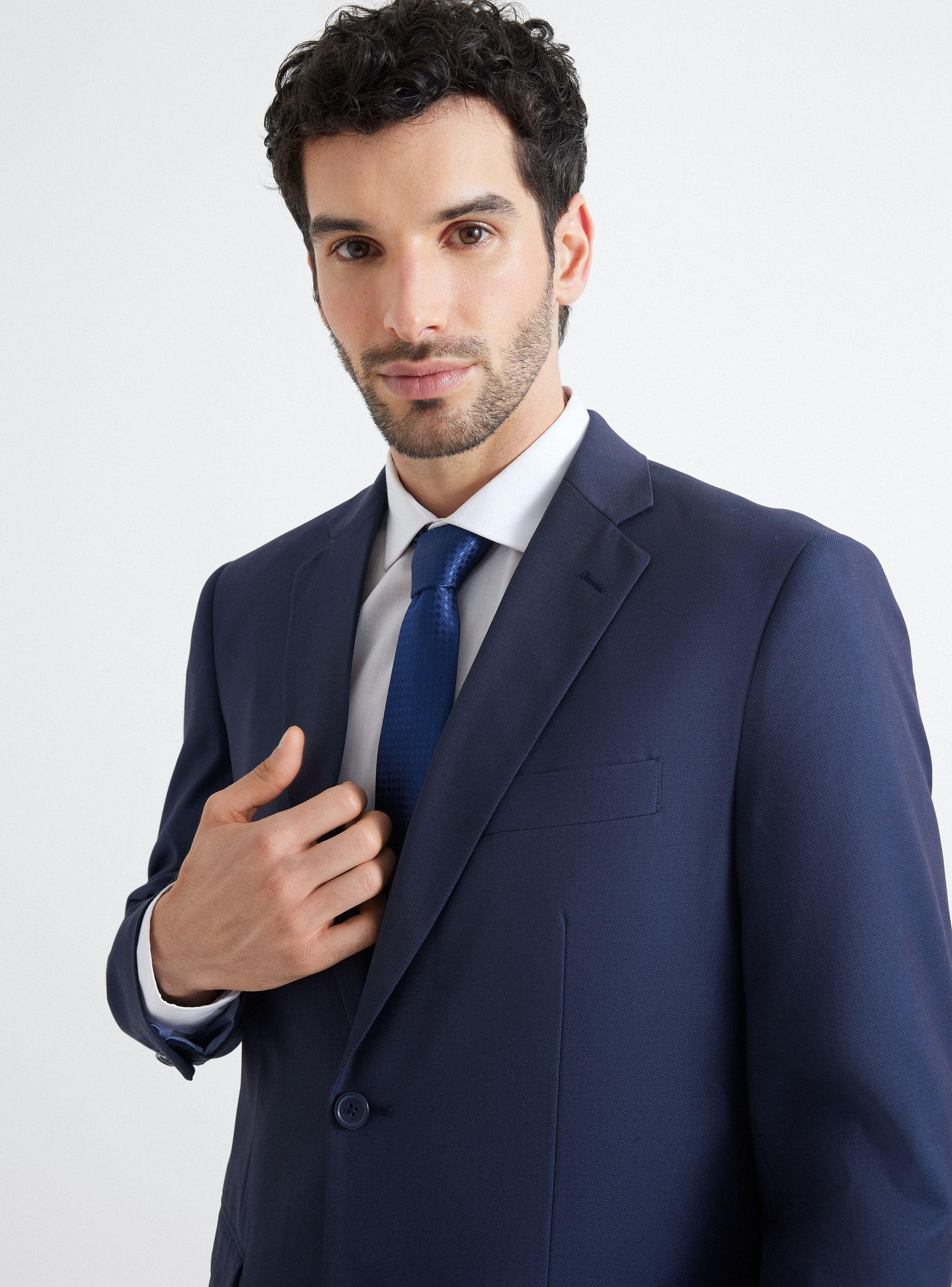 Traje Recto Texturado 4 Regular Fit-2