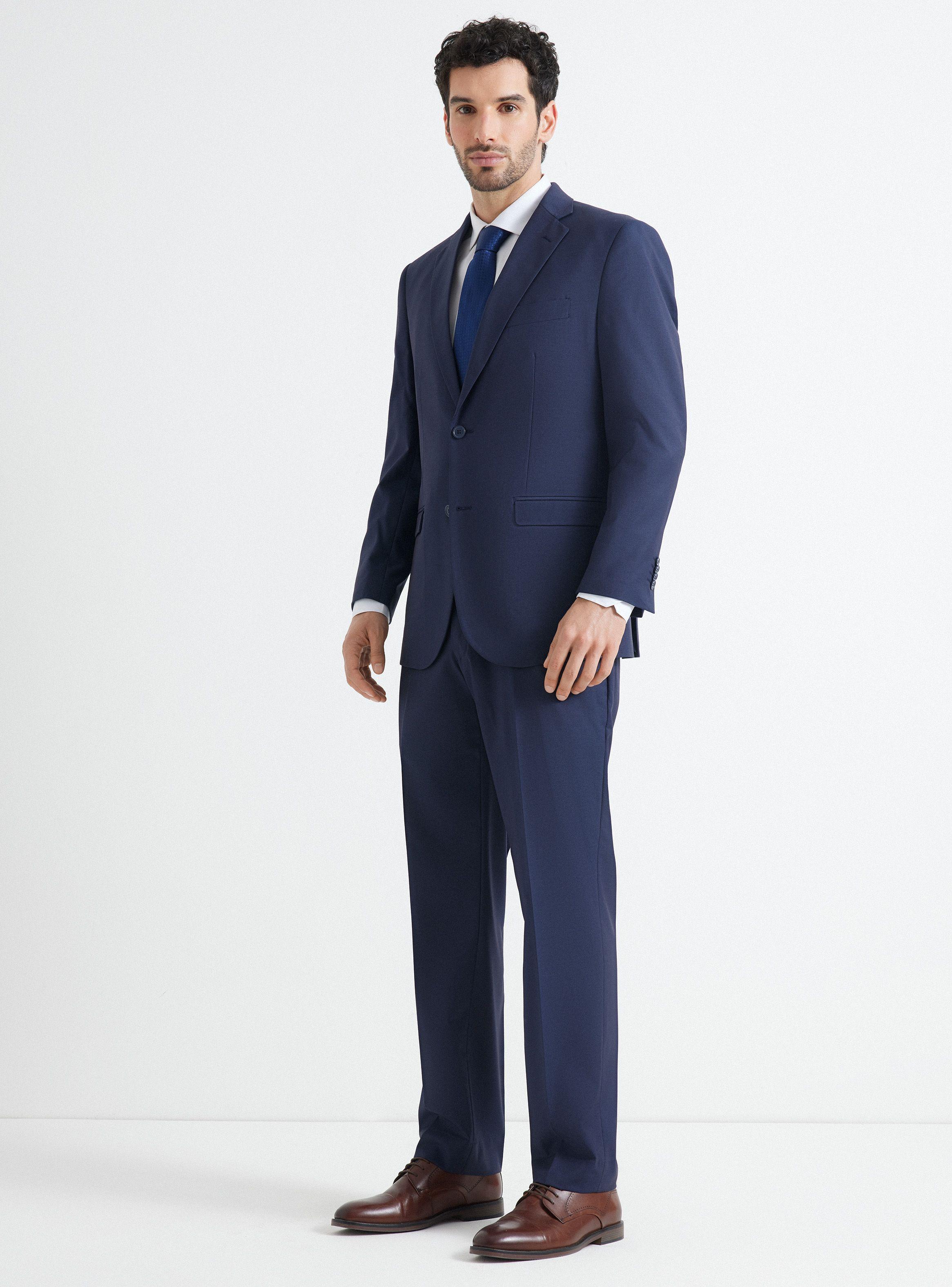 Traje Recto Texturado 4 Regular Fit-4