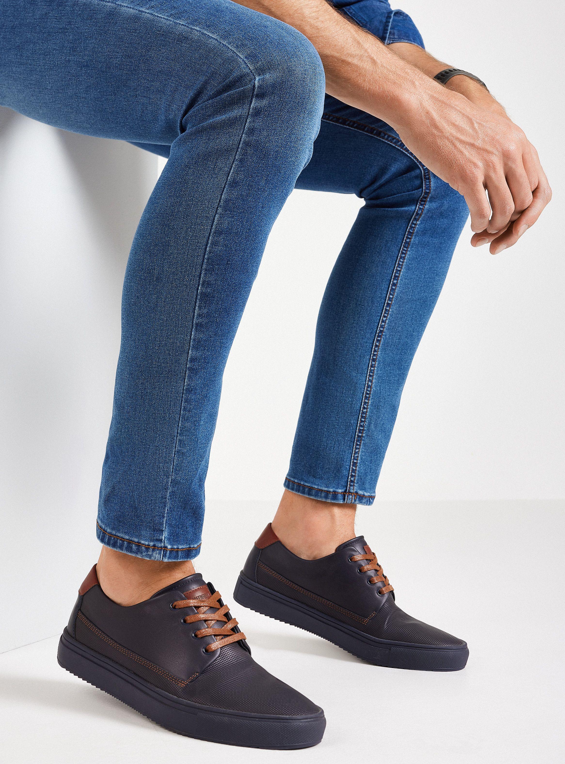 Zapatilla Urbana Plantilla Cuero Hombre-0