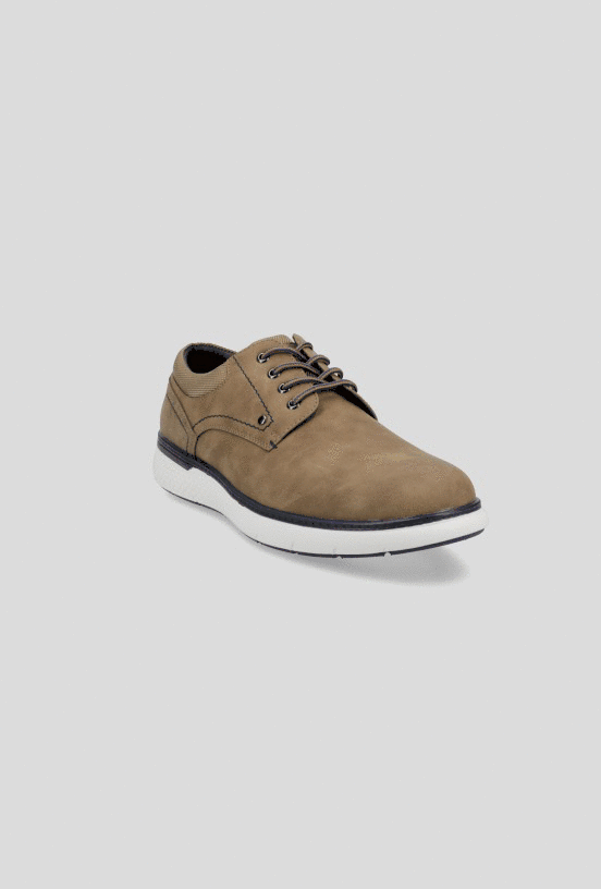 Zapato Casual con Plantilla Cuero Hombre-4