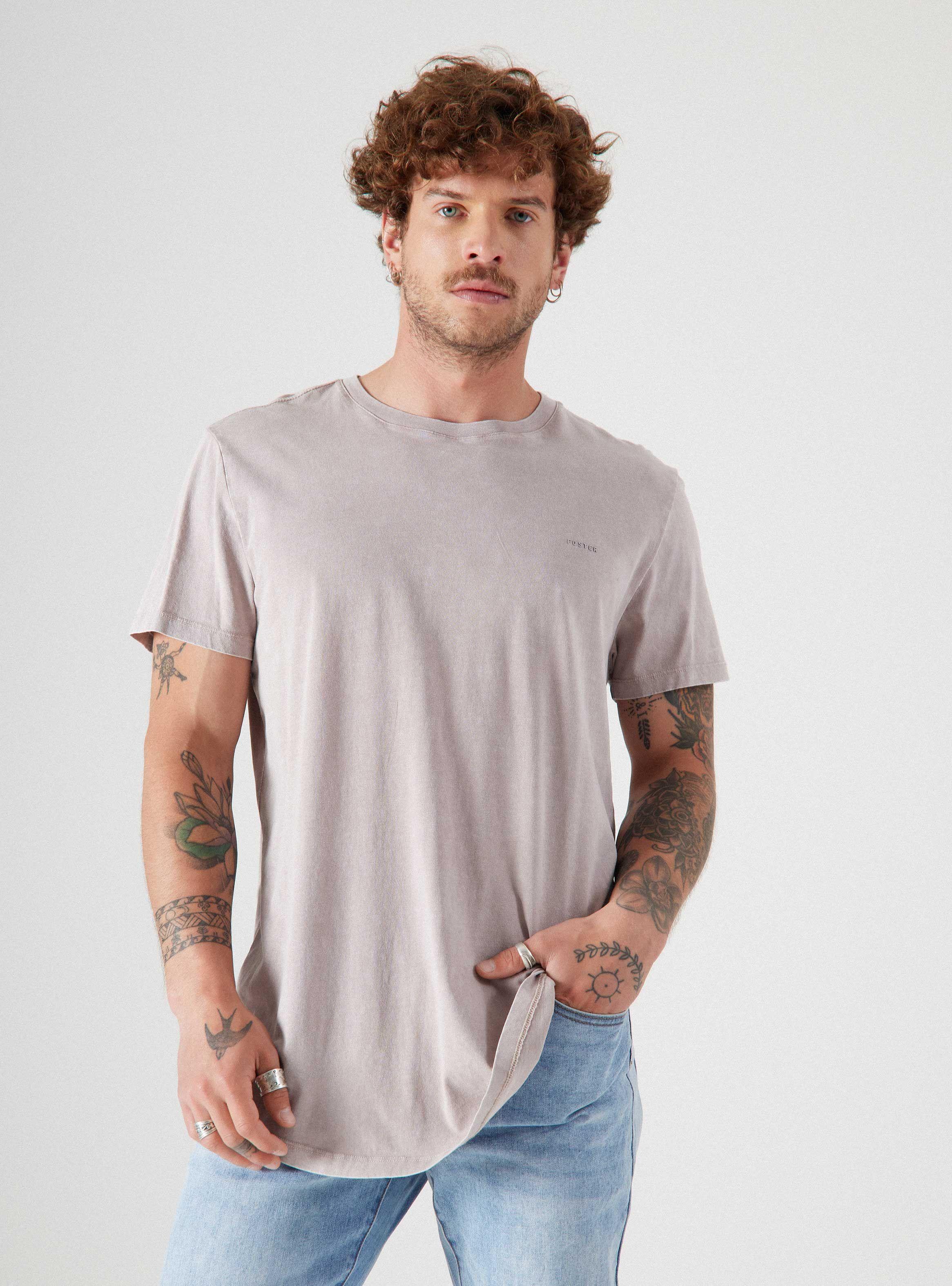 Polera MC Long Fit Lavada-0