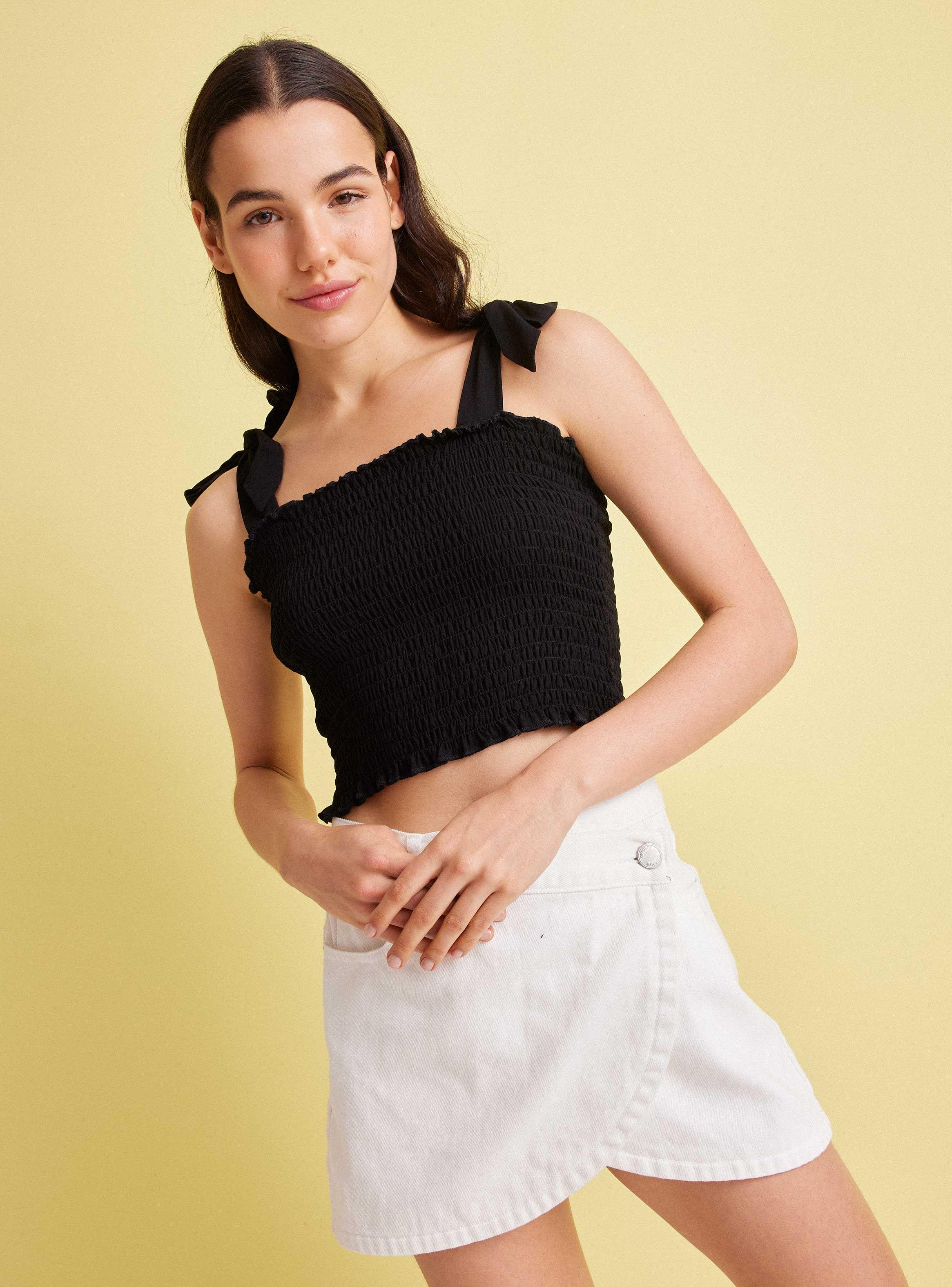 Polera Panal Amarras Hombro-0