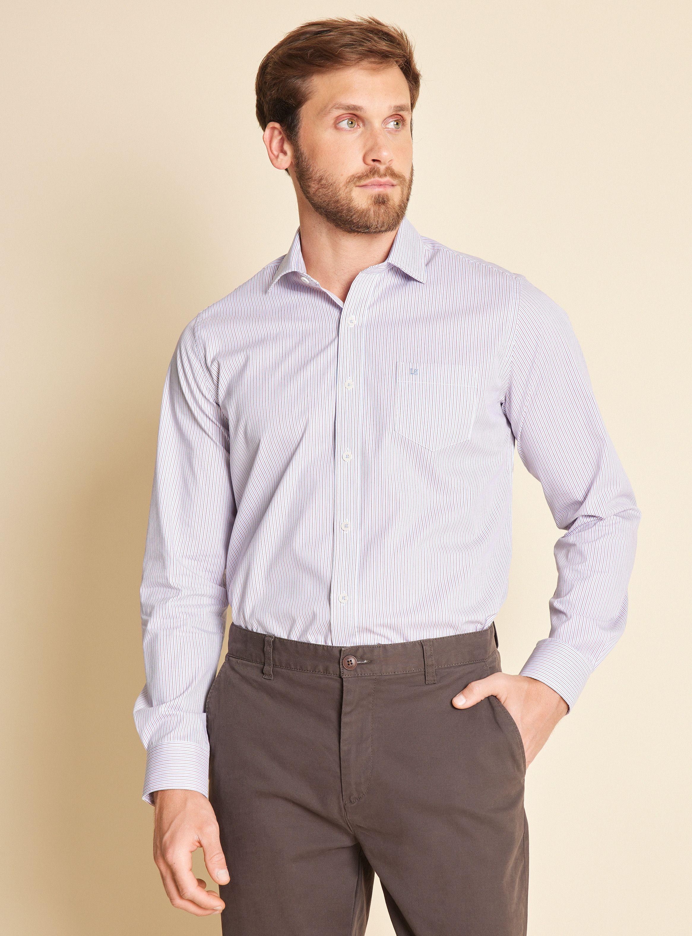 Camisa de Vestir Performance Rayas-0