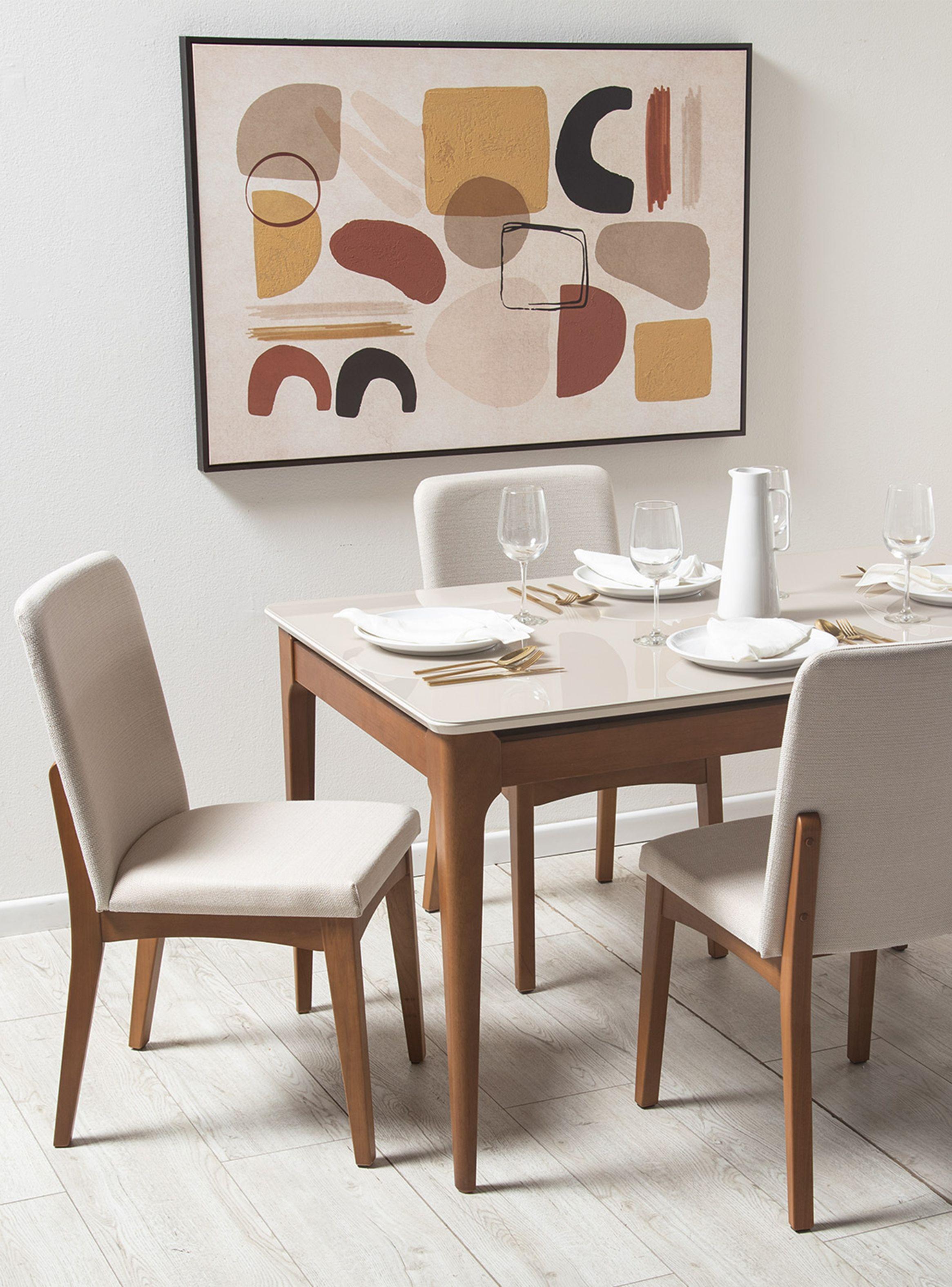 Juego de Comedor Addar 1.35 + 4 Sillas-5