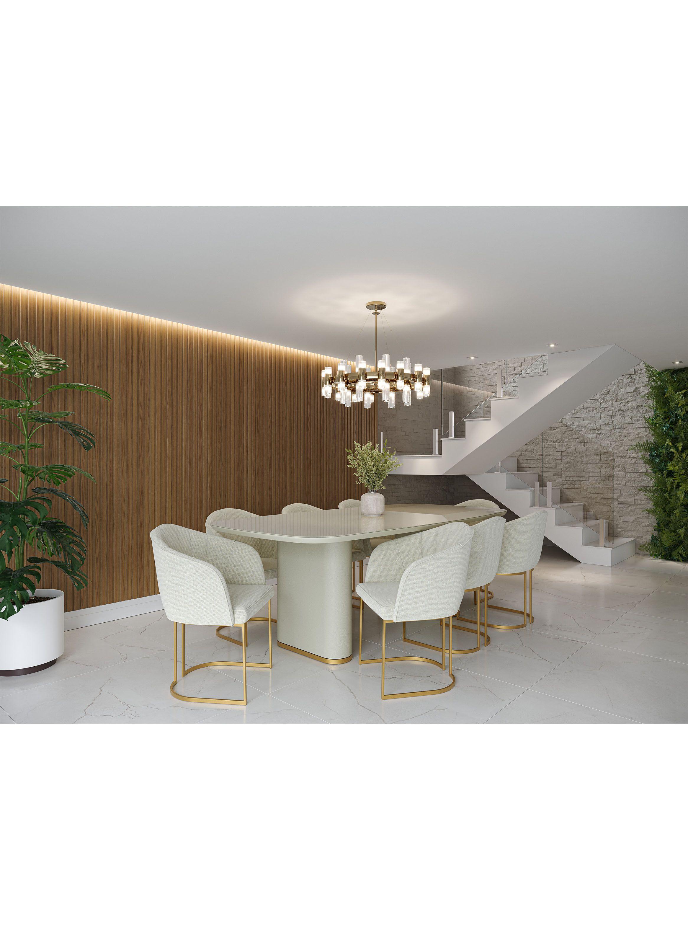 Comedor Lintz + 8 Sillas Beverly G-3