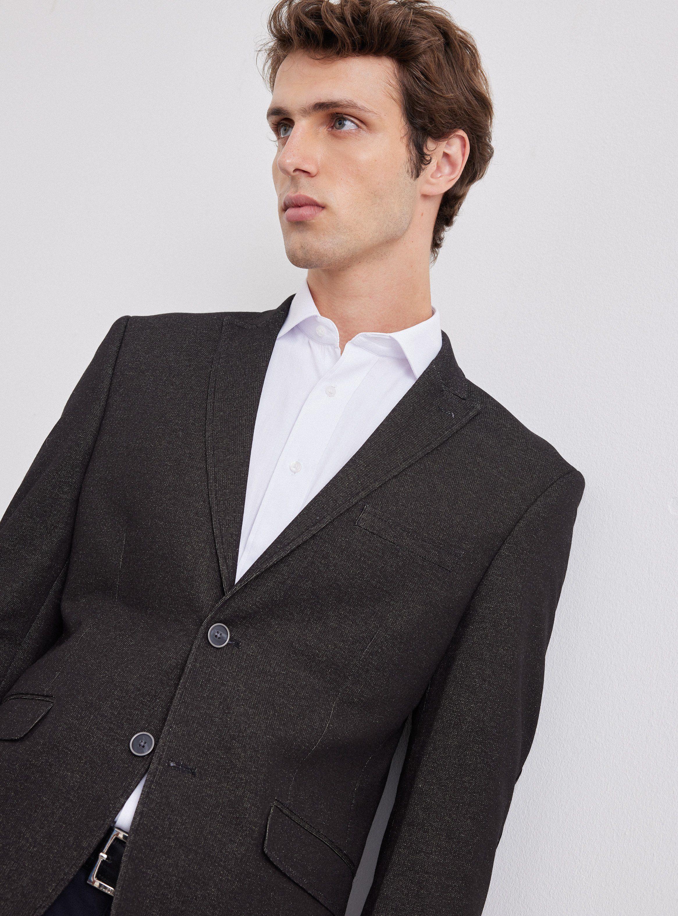 Vestón Recto Knit Slim Fit-2