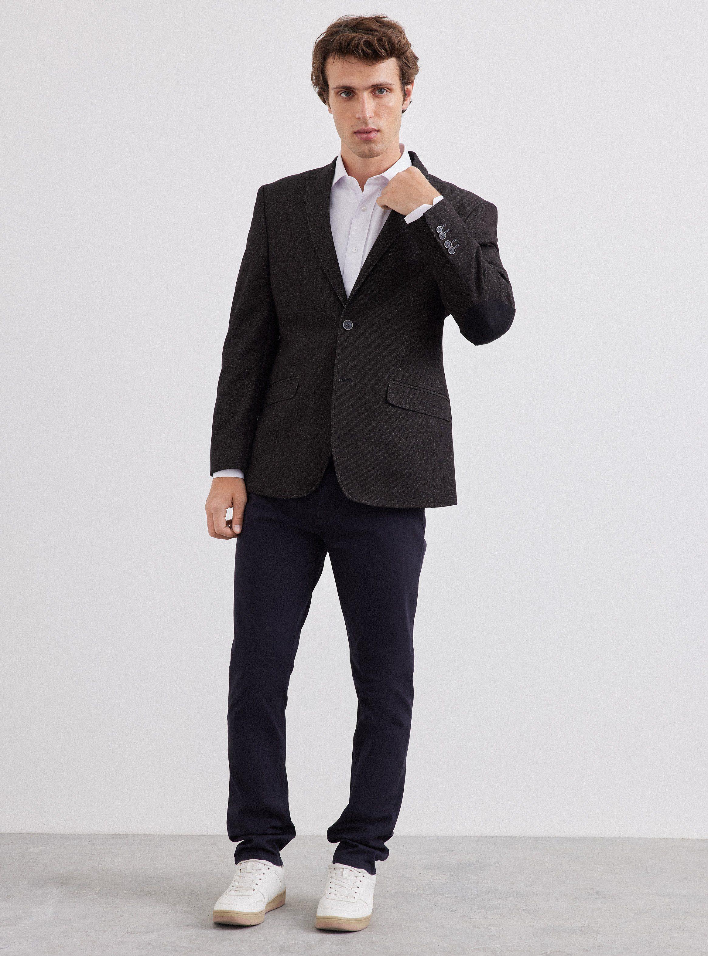 Vestón Recto Knit Slim Fit-4