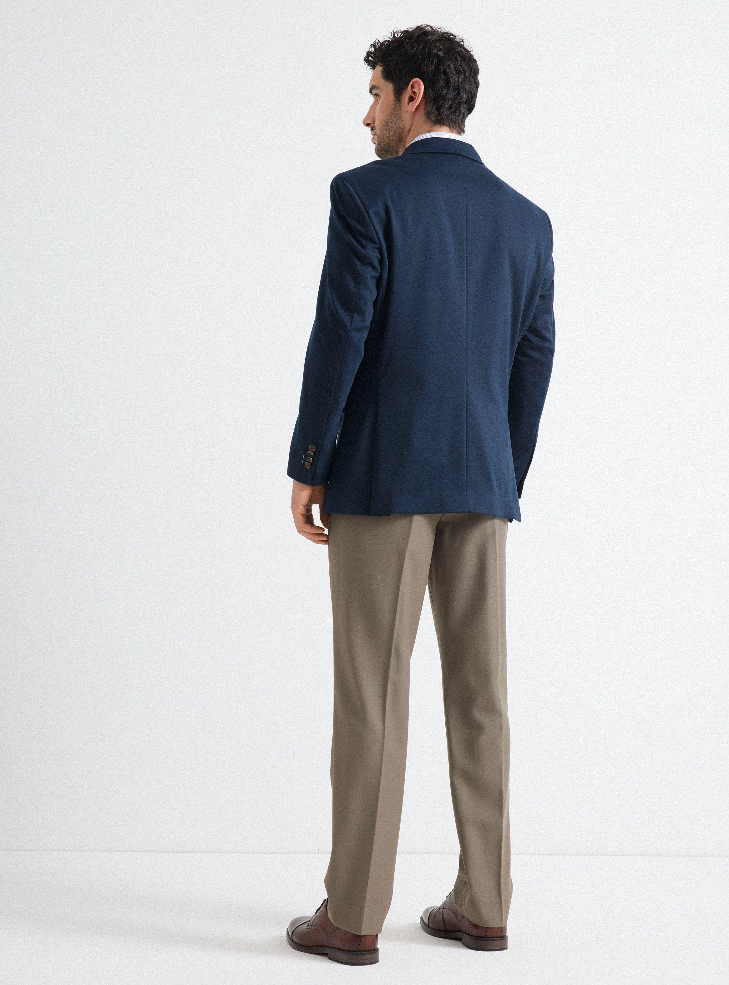Vestón Recto Paño Liso Regular Fit-5