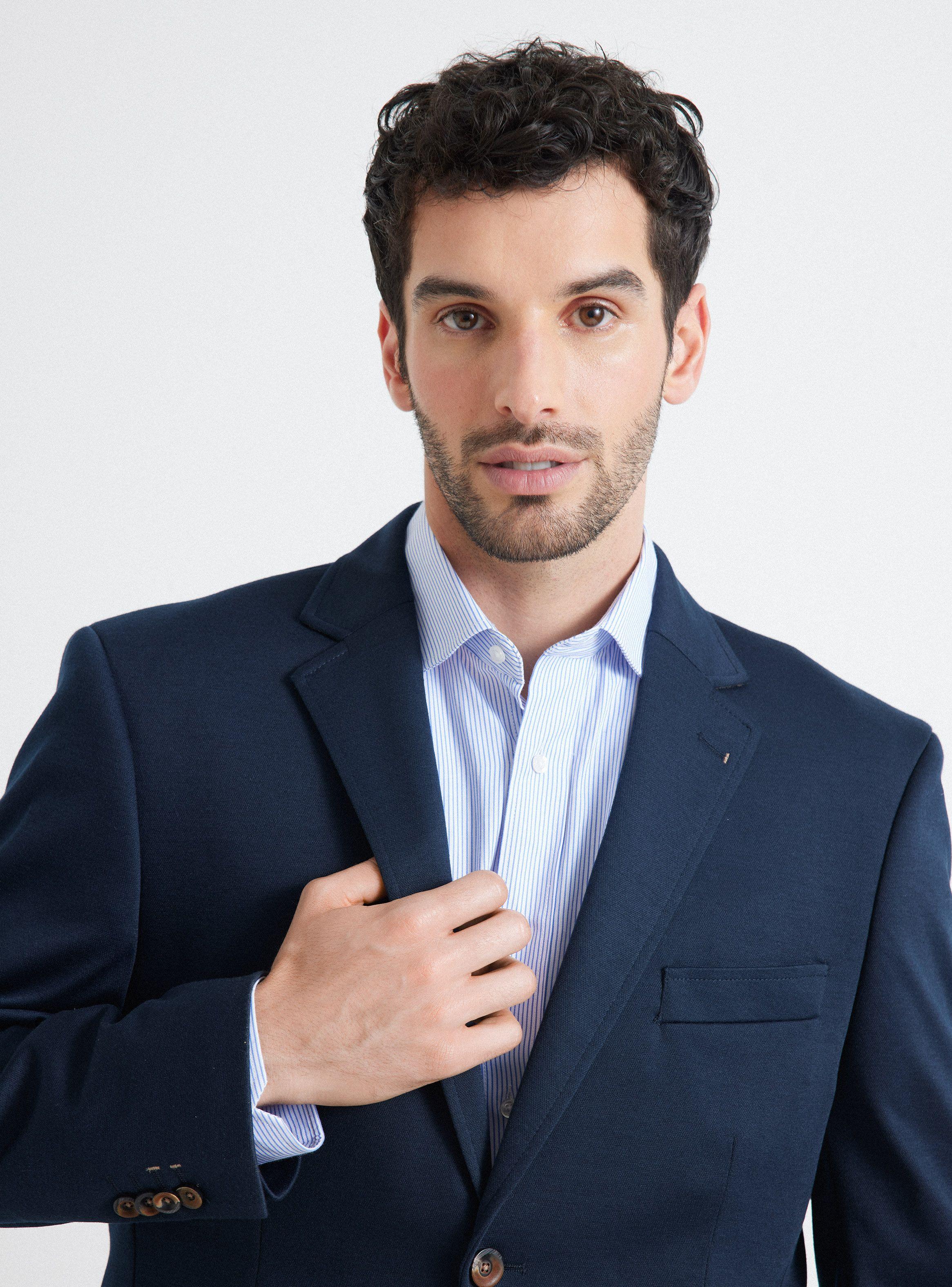 Vestón Recto Paño Liso Regular Fit-2