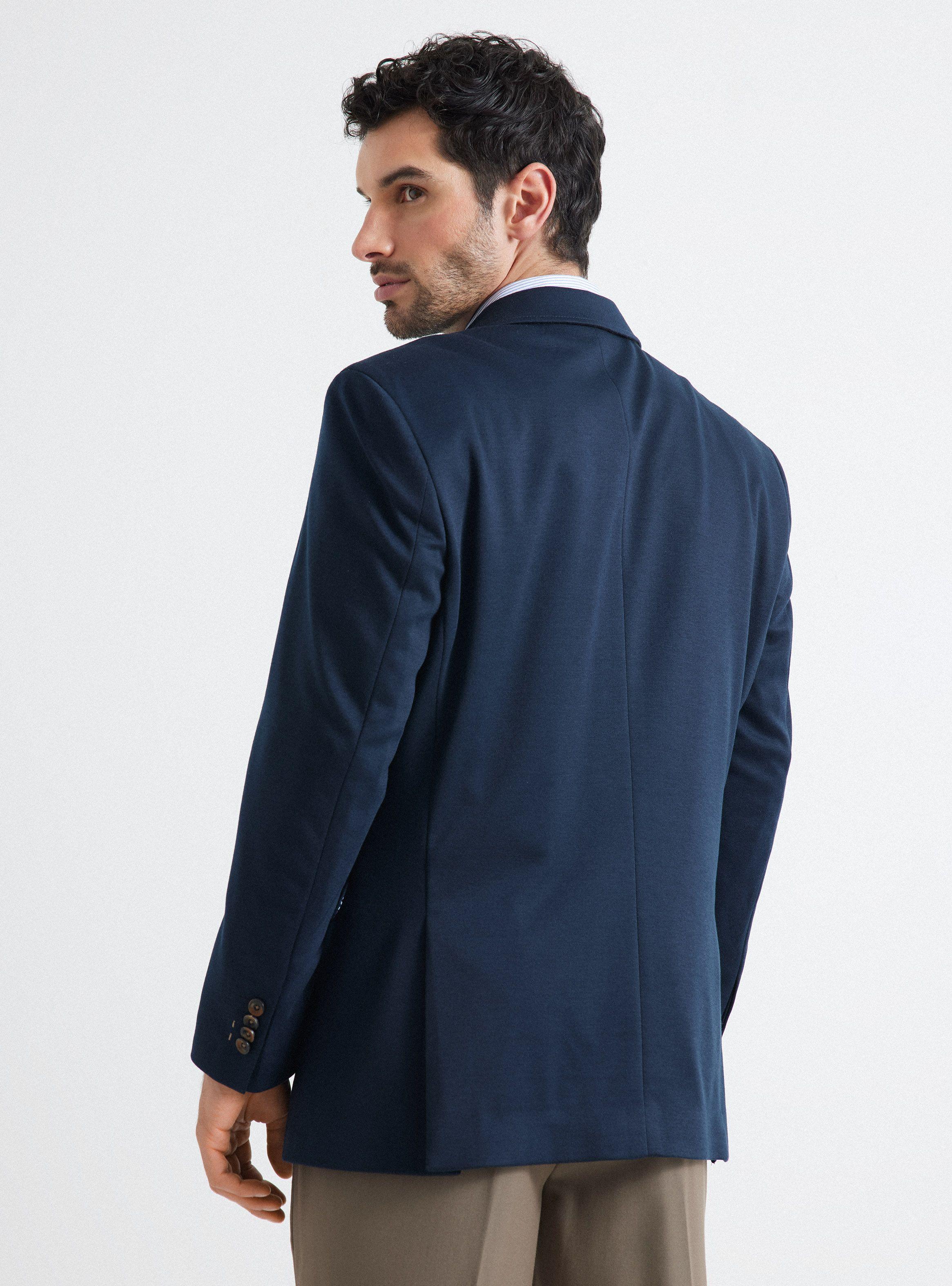 Vestón Recto Paño Liso Regular Fit-1