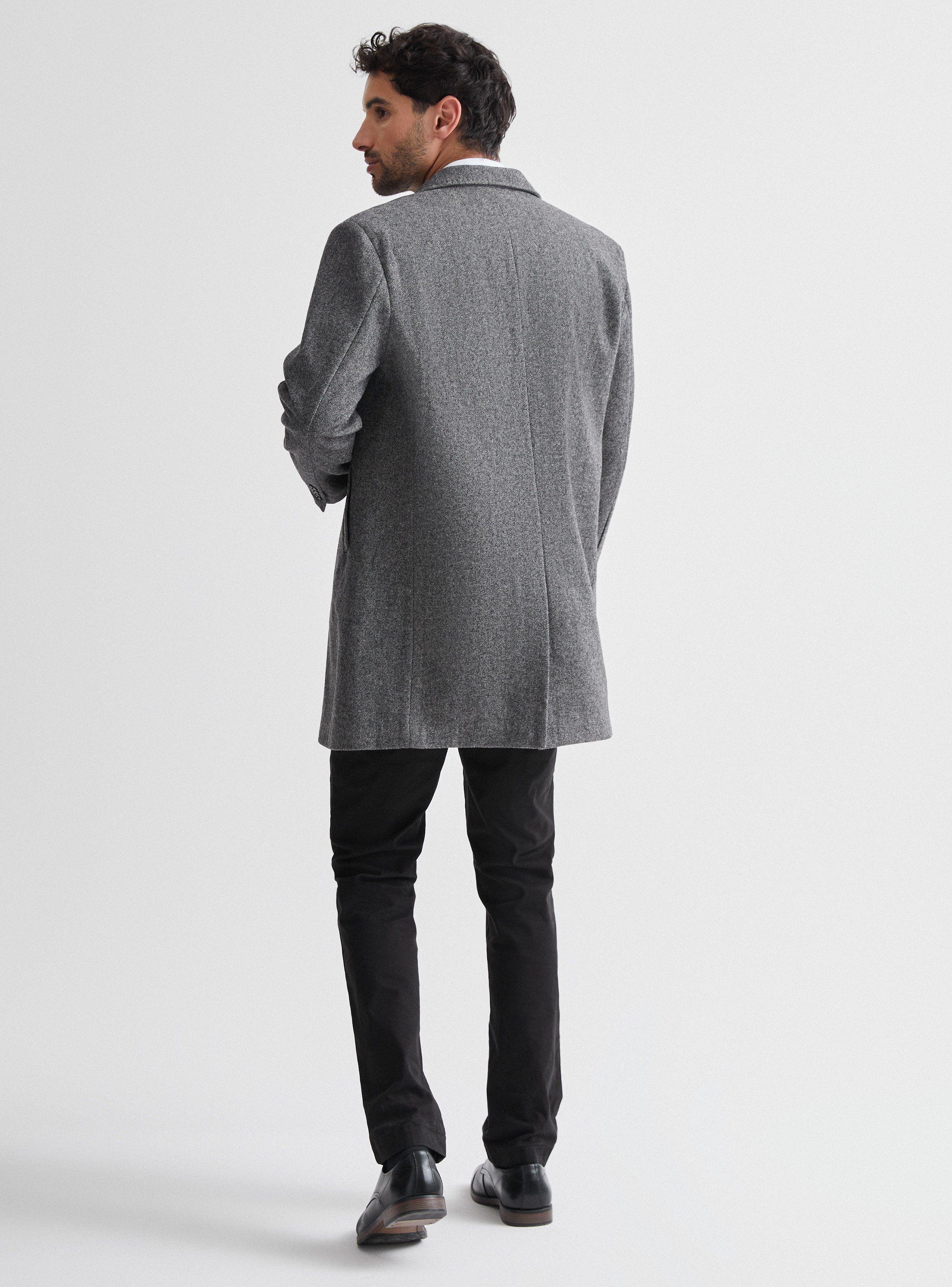 Abrigo Tweed Espigado Slim Fit-5