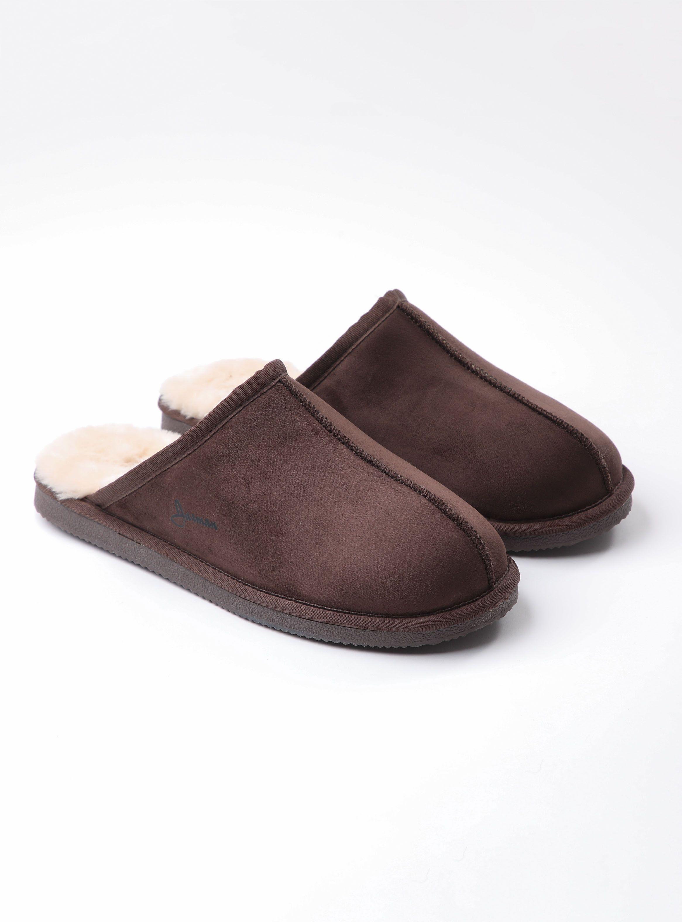 Pantufla Interior Peludo Hombre-2