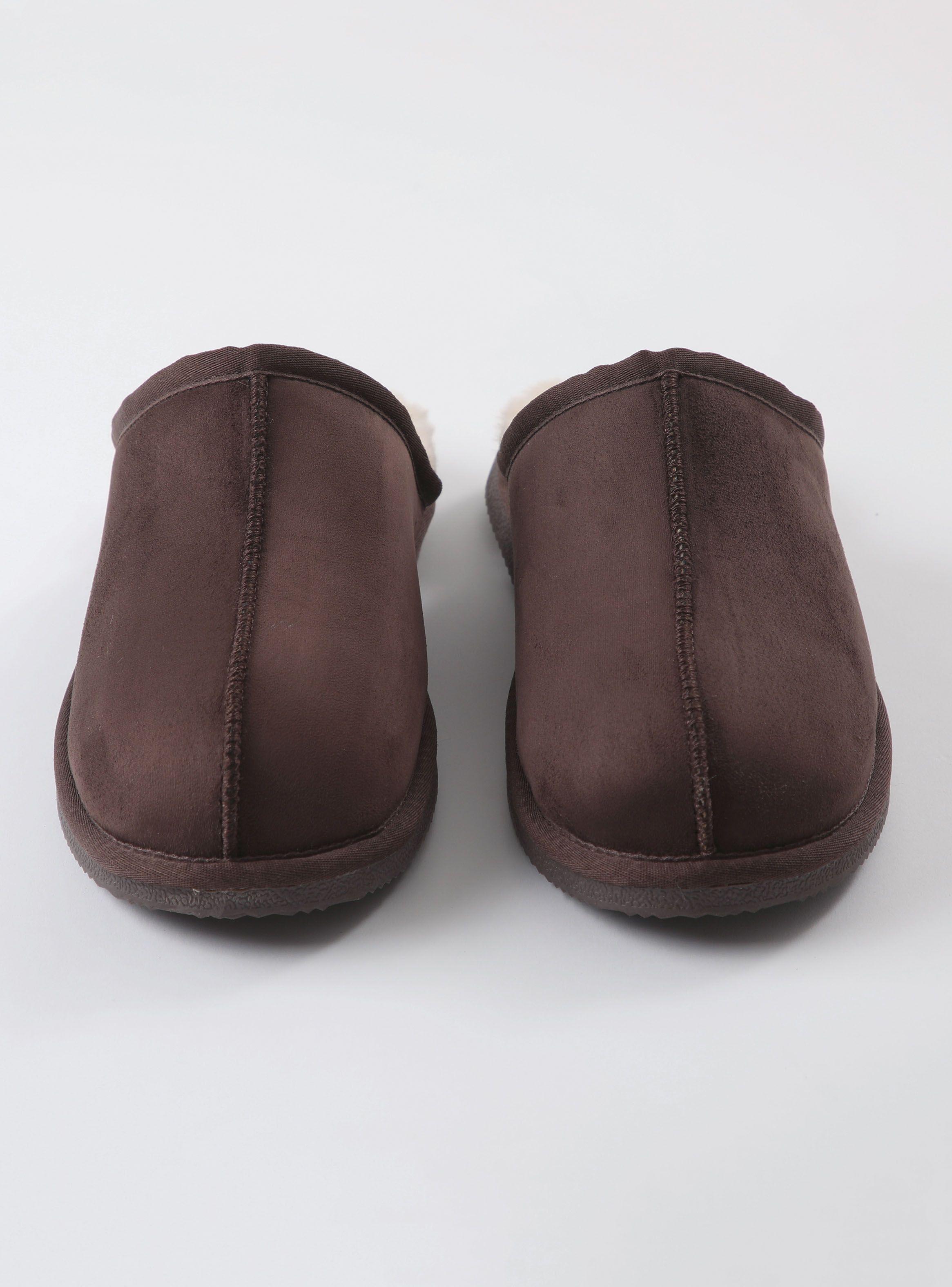 Pantufla Interior Peludo Hombre-4
