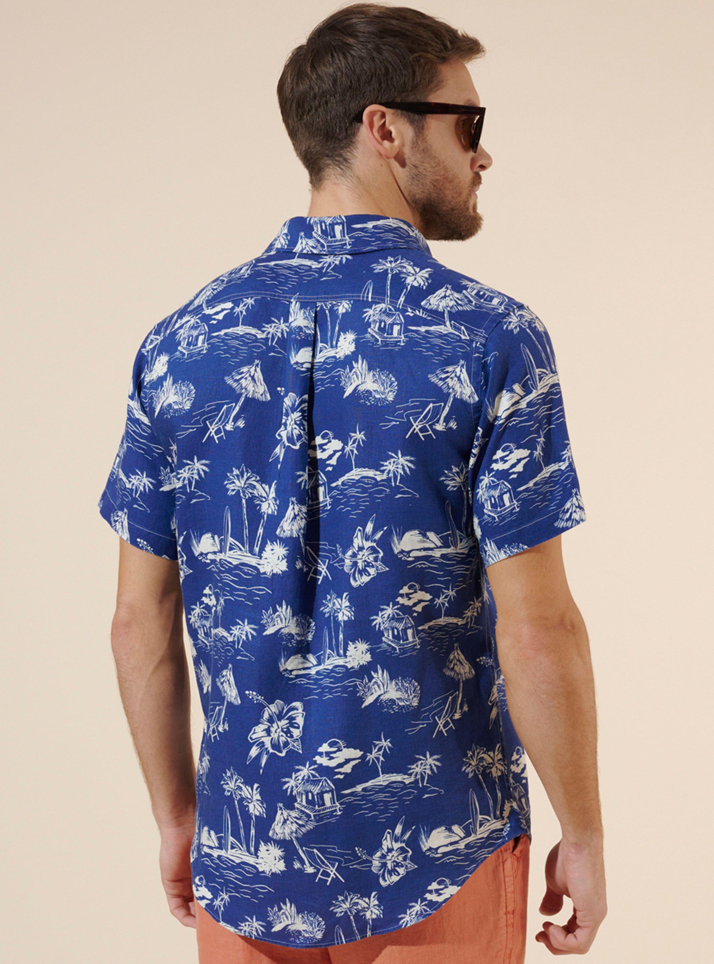 Camisa Sport Ftsia MC Houston Weekend Landscape Print Ss24-1