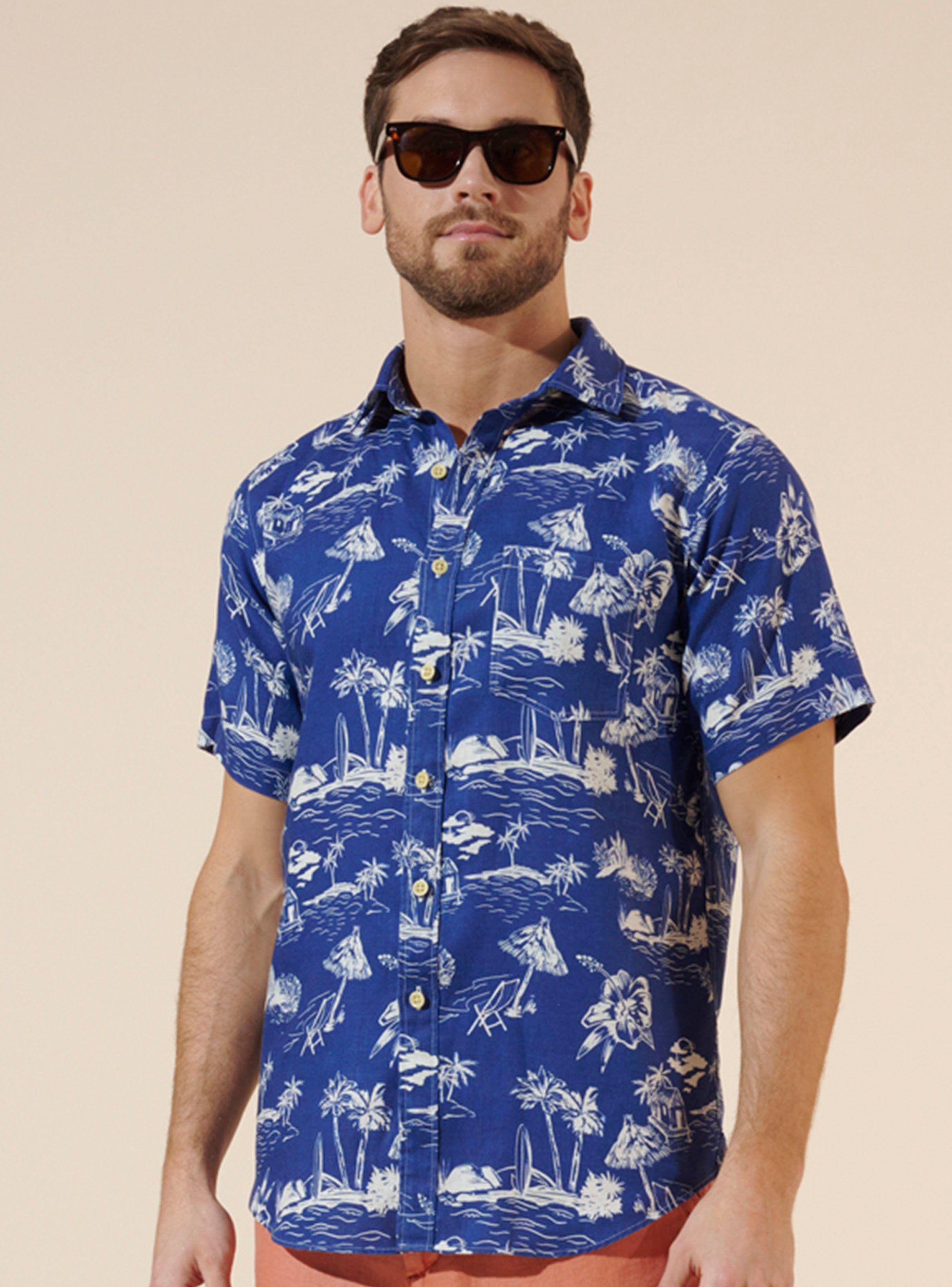 Camisa Sport Ftsia MC Houston Weekend Landscape Print Ss24-0