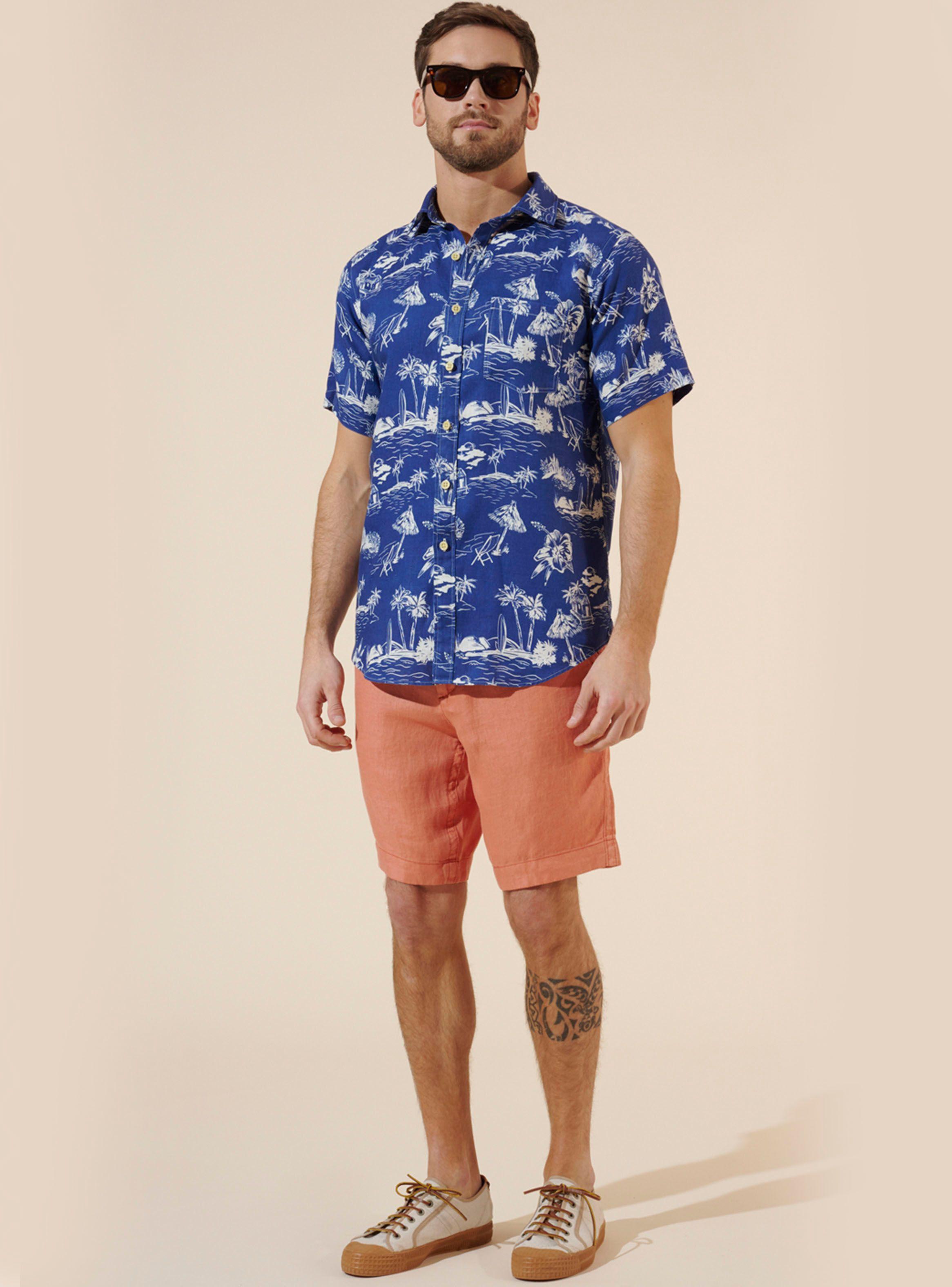 Camisa Sport Ftsia MC Houston Weekend Landscape Print Ss24-2